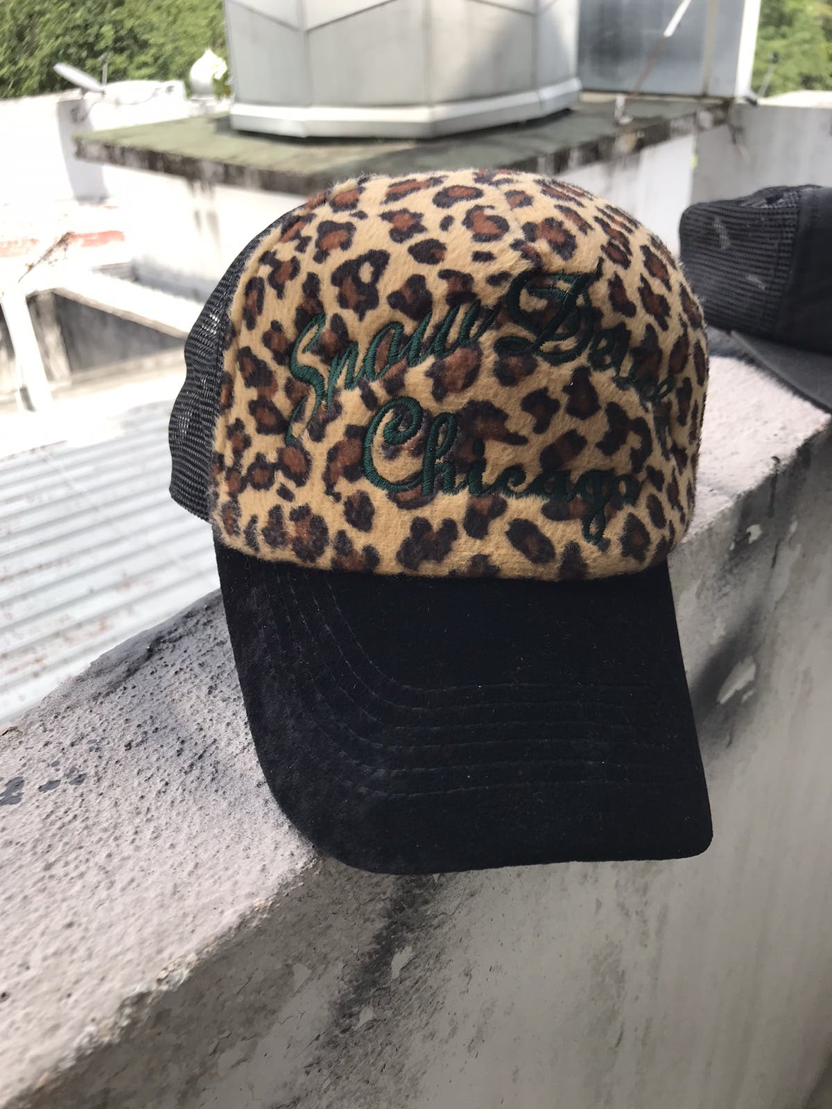 Beams Leopard Trucker Hats Snow Devils Chicago - 18