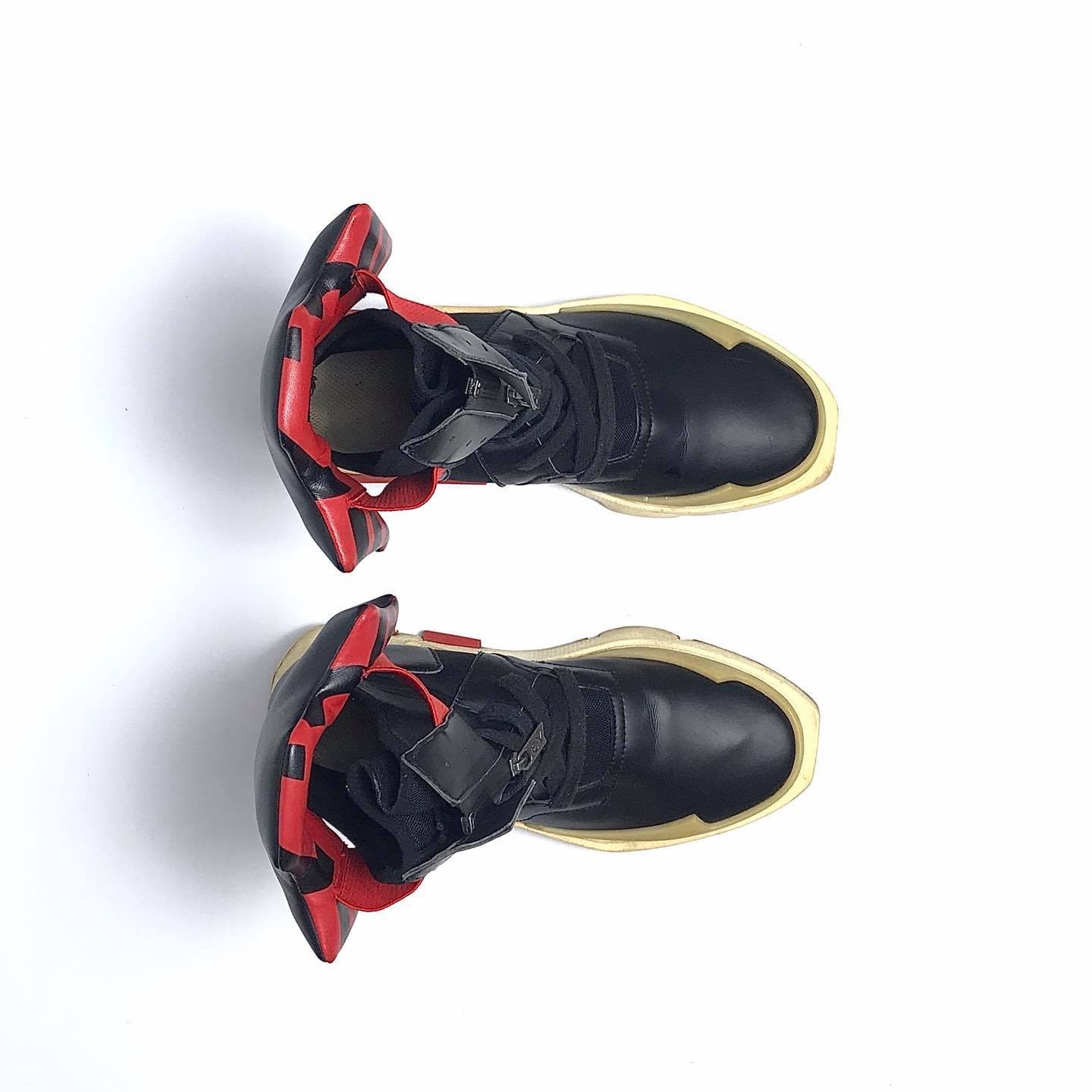 S/S 16 "Noci" 0003 limited zip-front leather high-top sneakers - 3