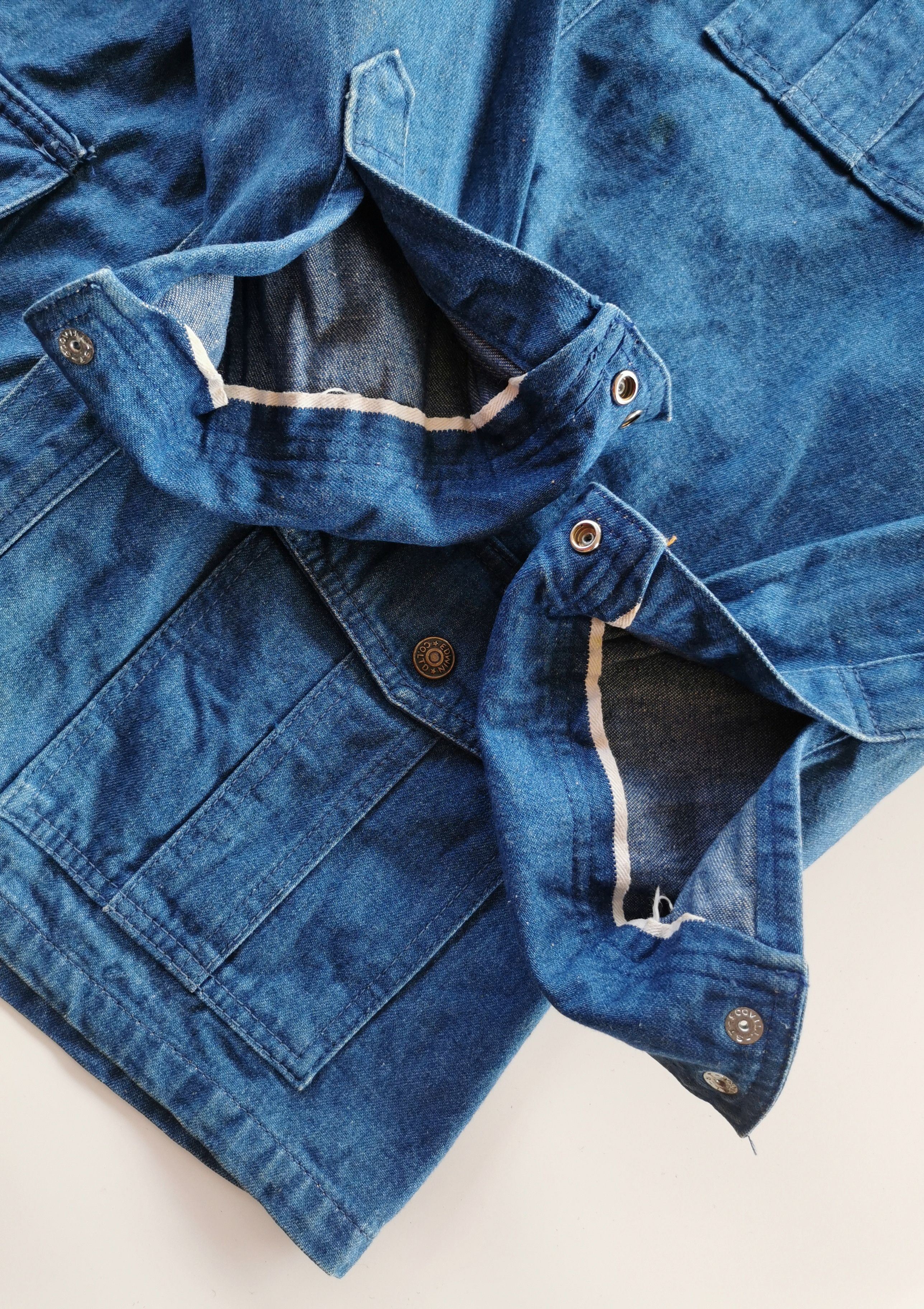 Vintage Edwin Selvedge Long Denim Jackets - 1