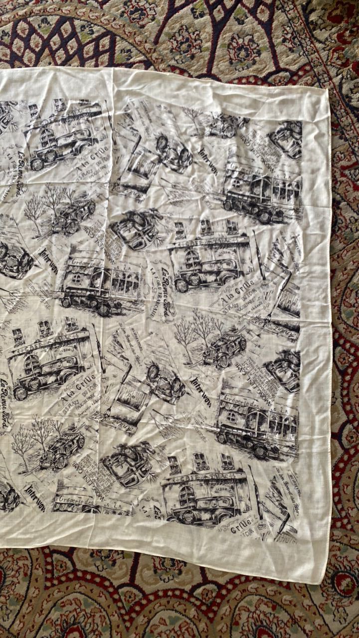 Vintage Cotton Scarf - 7