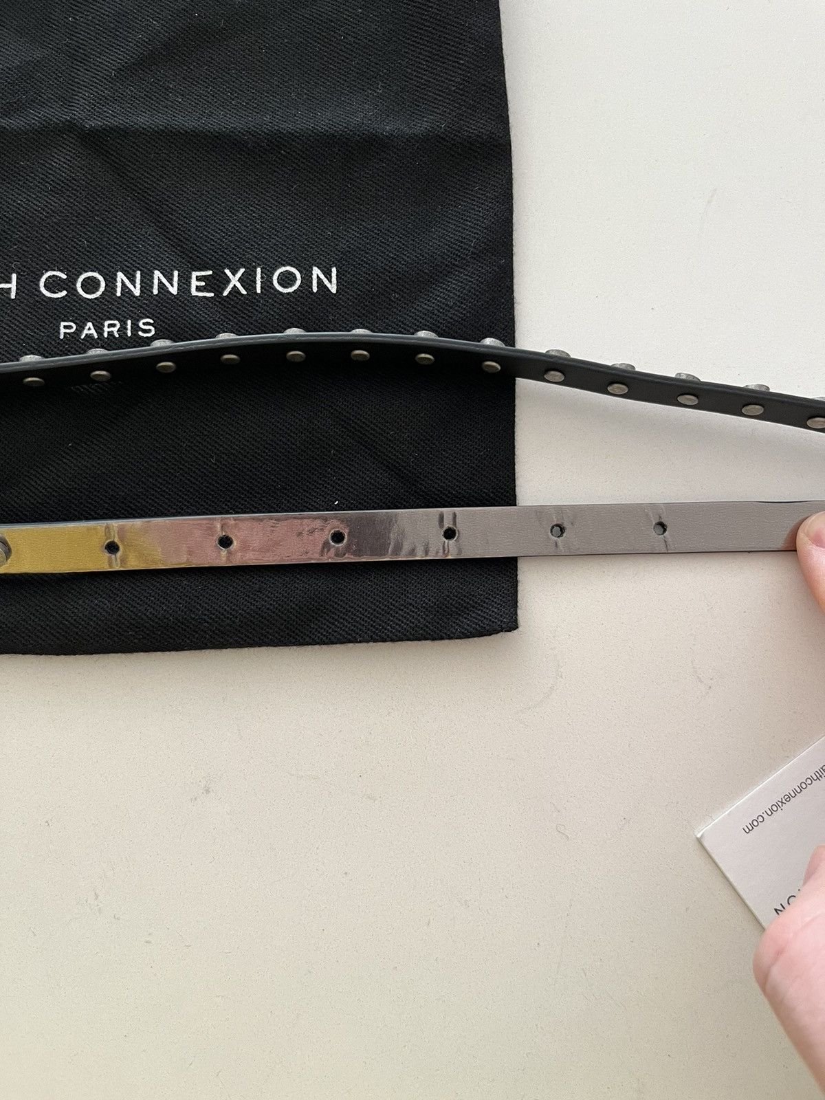 NWT - Faith Connexion XL Studded Leather Belt - 3