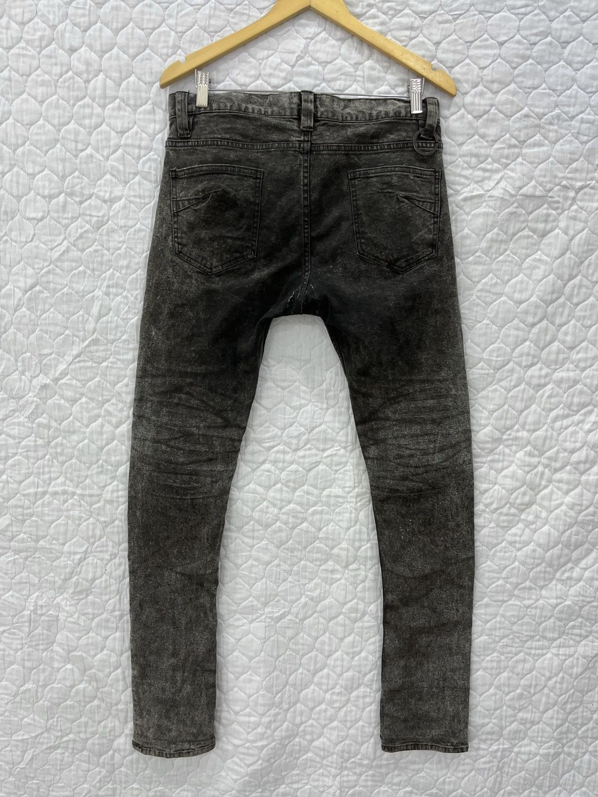 Japanese Brand - C. HNBM ACID WASH SKINNY ELASTIC DENIM - 2