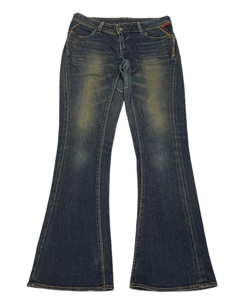 JAPANESE AVANT GARDE STYLE DENIM FLARE JEANS GEORGIA LOVE - 1