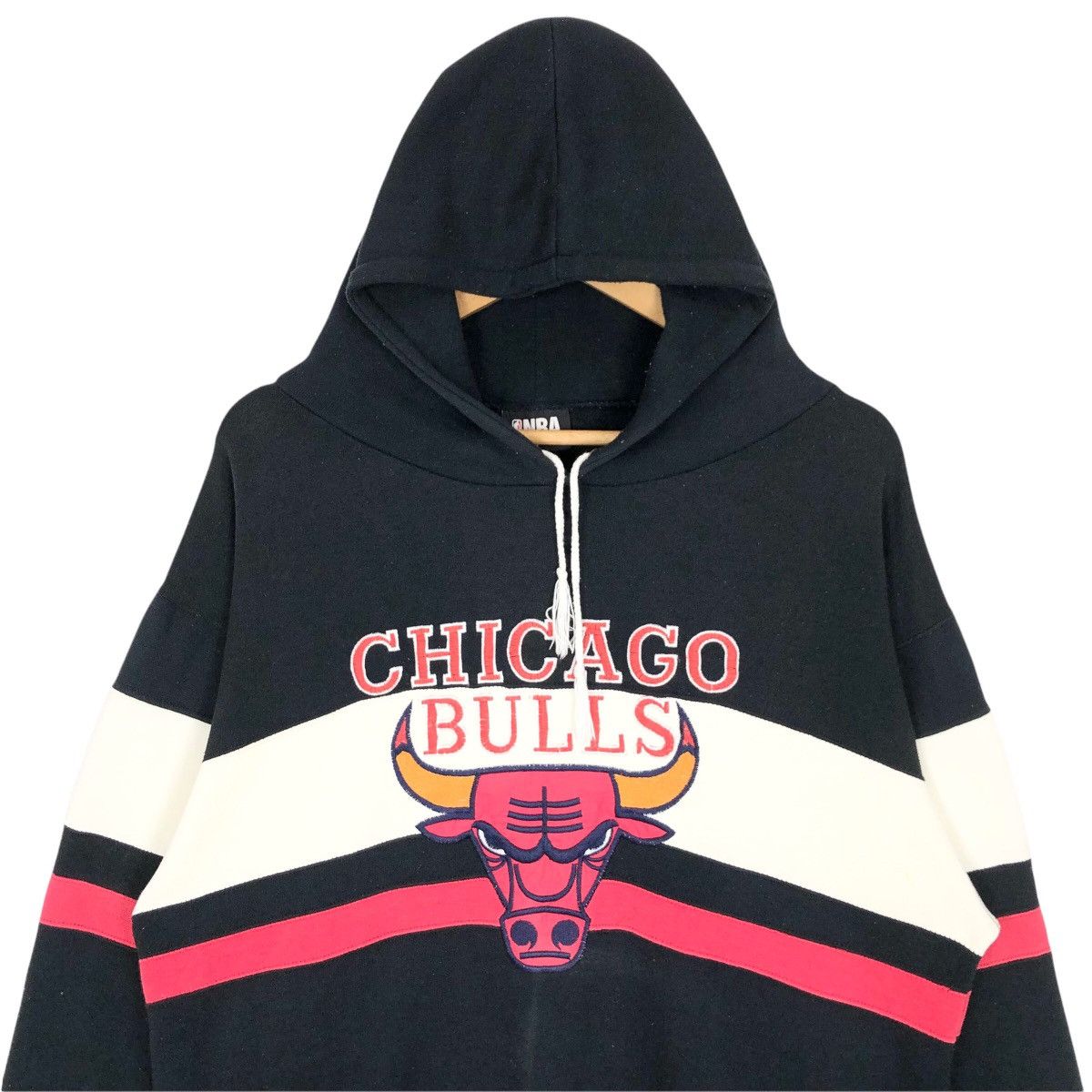 Vintage NBA Chicago Bulls Tricolour Hoodie Sweatshirt - 6