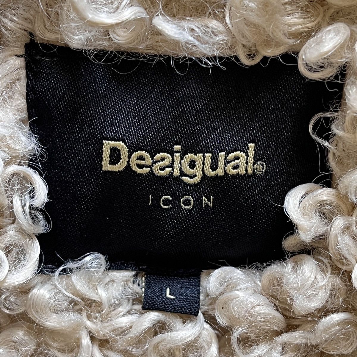 Designer - Italian Desigual Wool Knitwear Sweater Icon Patches - 6