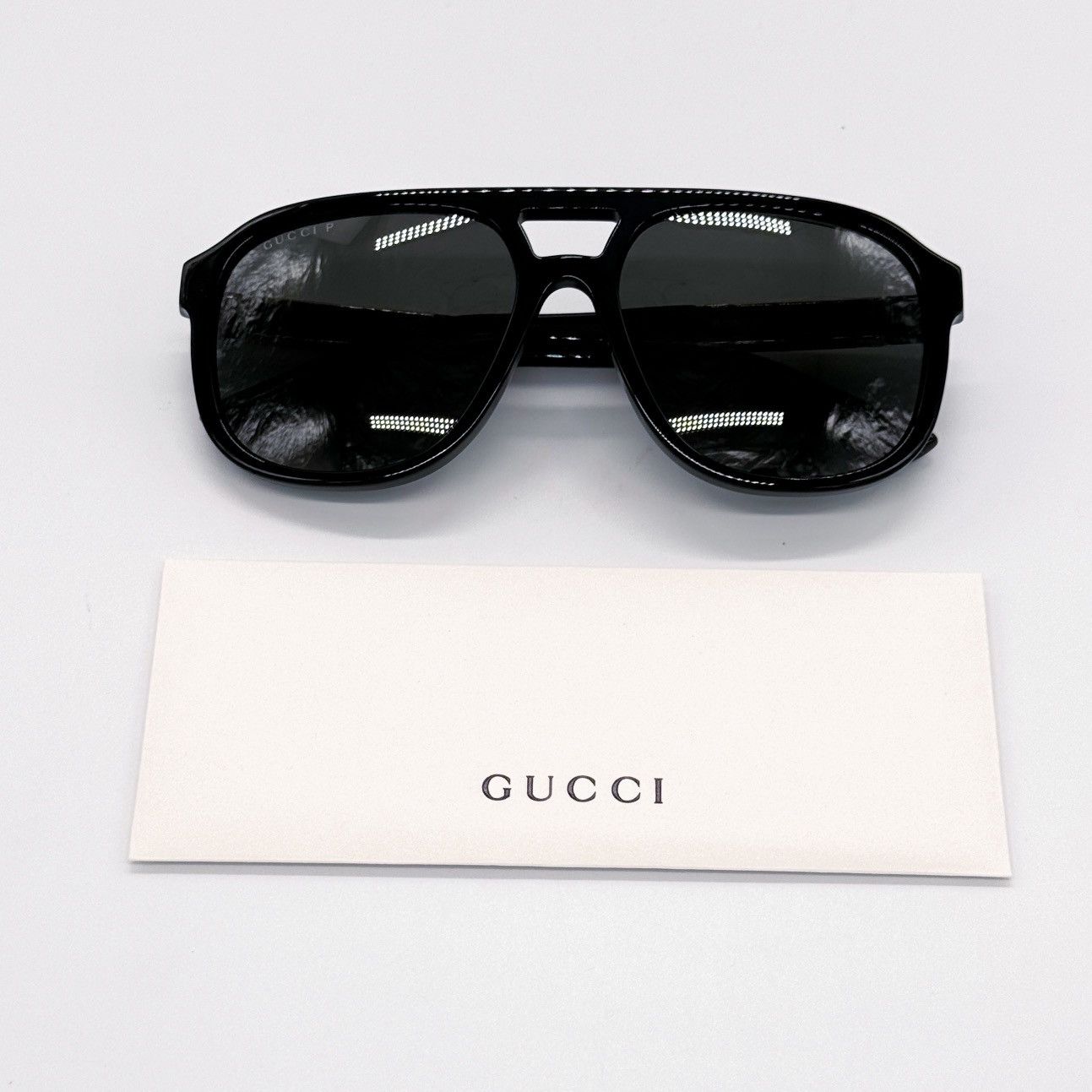 NEW GUCCI GG1188S 001 AVIATOR BLACK UNISEX SUNGLASSES GUCCI - 12