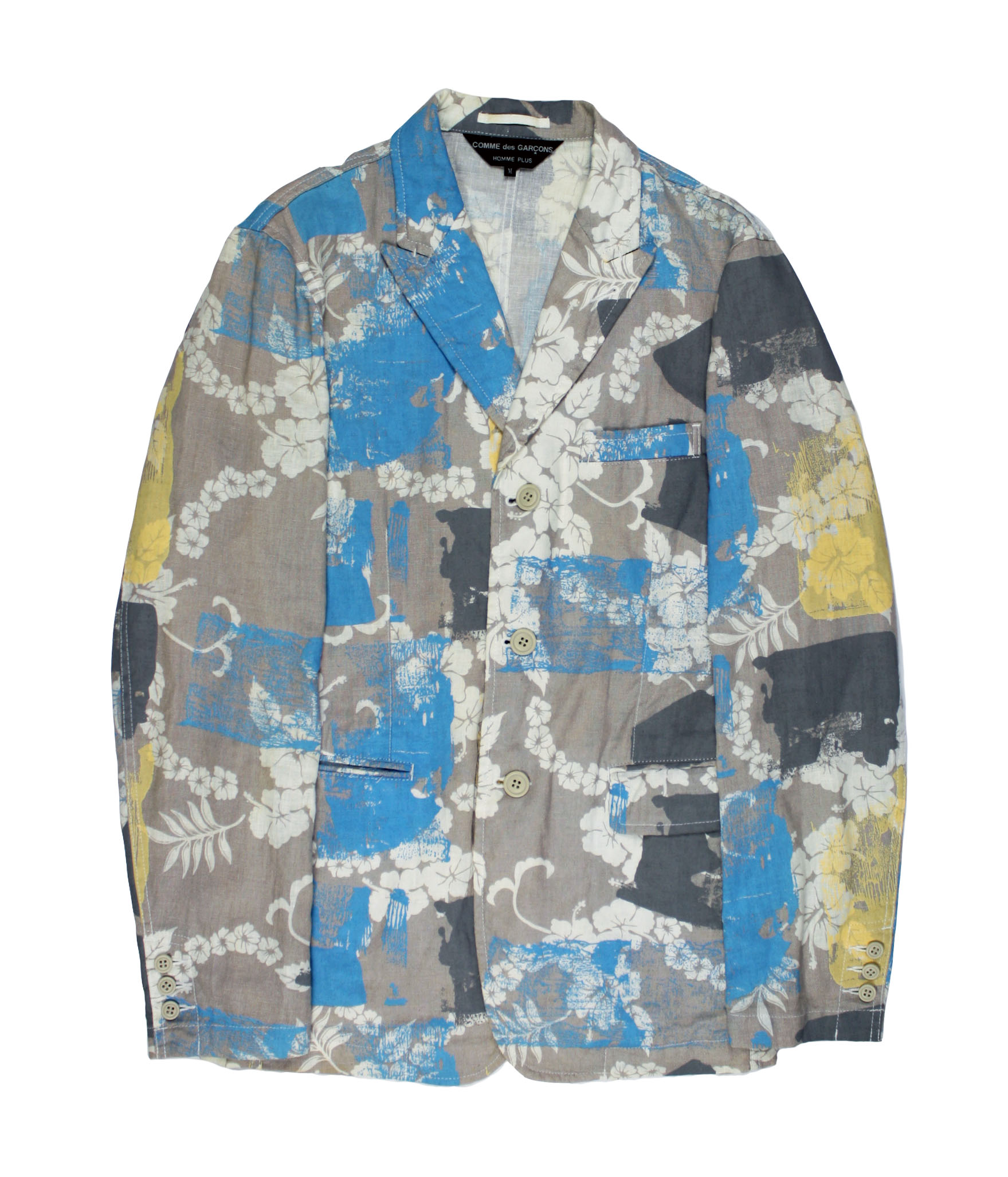 Comme des Garcons Homme Plus S/S 2008 Painted Floral Blazer - 1