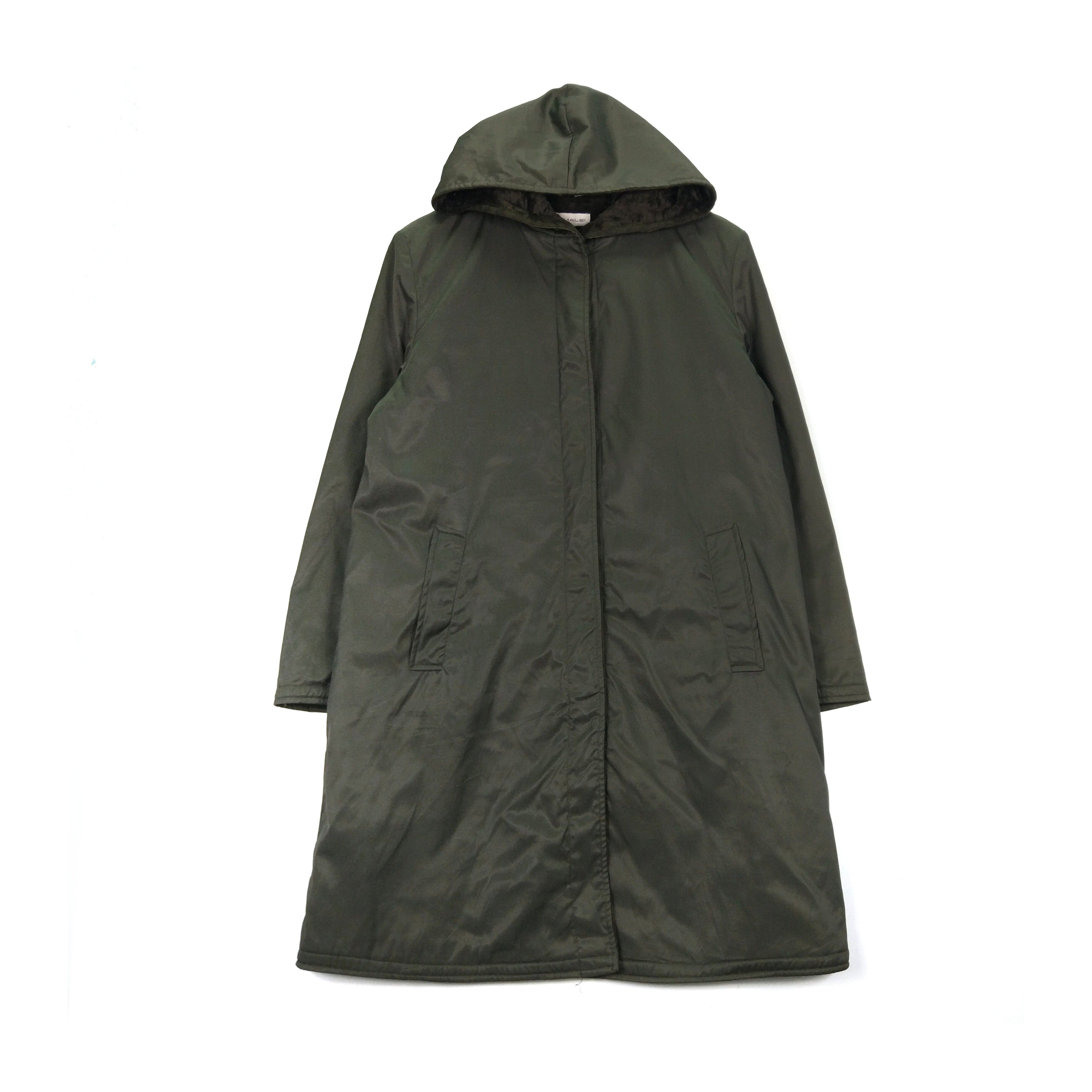 Designer - PRISMALEI Green Army Parkas Long Jacket Made in Italy - 1
