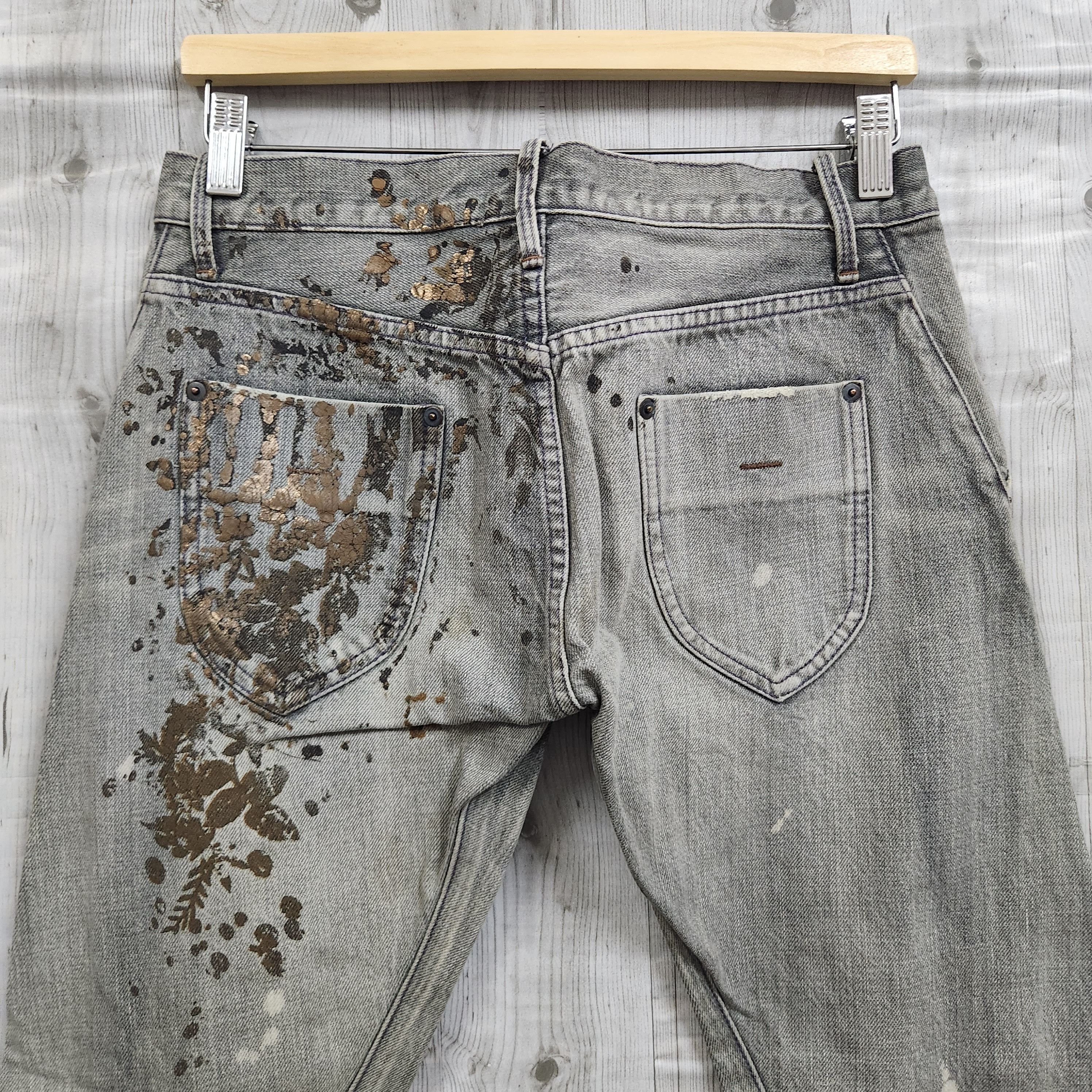 Japanese Brand - Vintage RNA Arts Splattered Denim Jeans Japan - 10