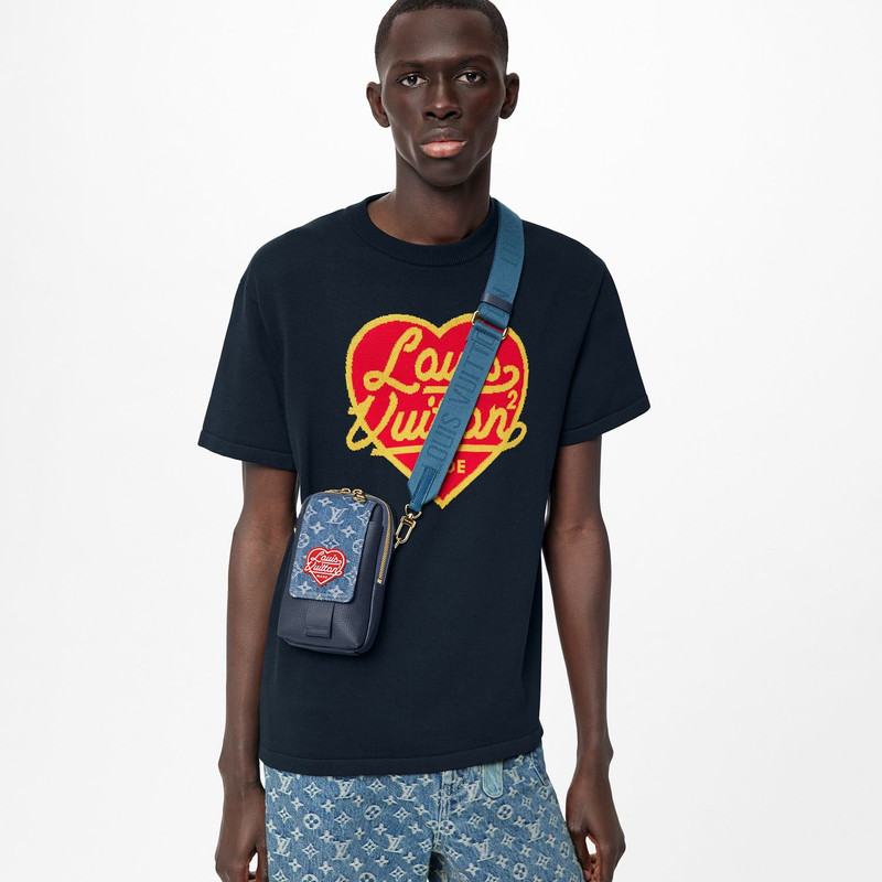 LV - Nigo - VA - Pre-Spring 22 - Intarsia Jacquard Heart Tee - 1