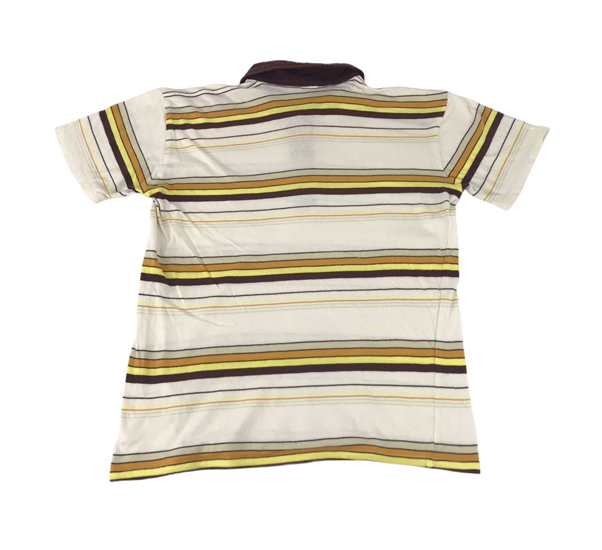 Vintage - Hang Ten Classic Colorful Striped Surf Style Polo Tee - 3