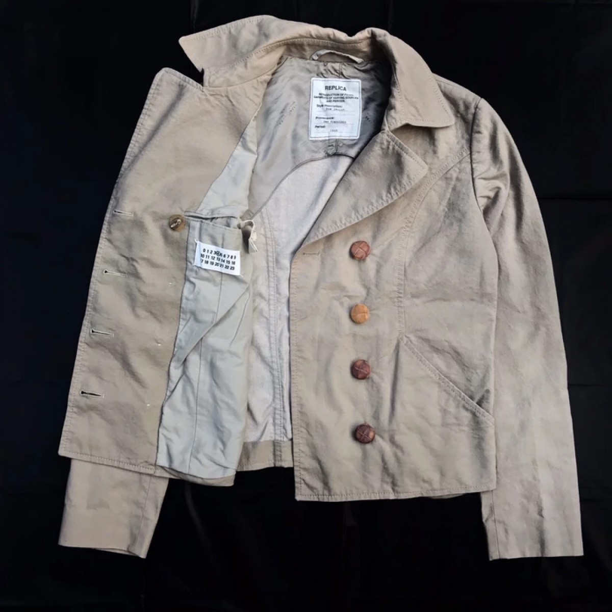 Authentic 1968 Reproduction Replica Pea Jacket - 3