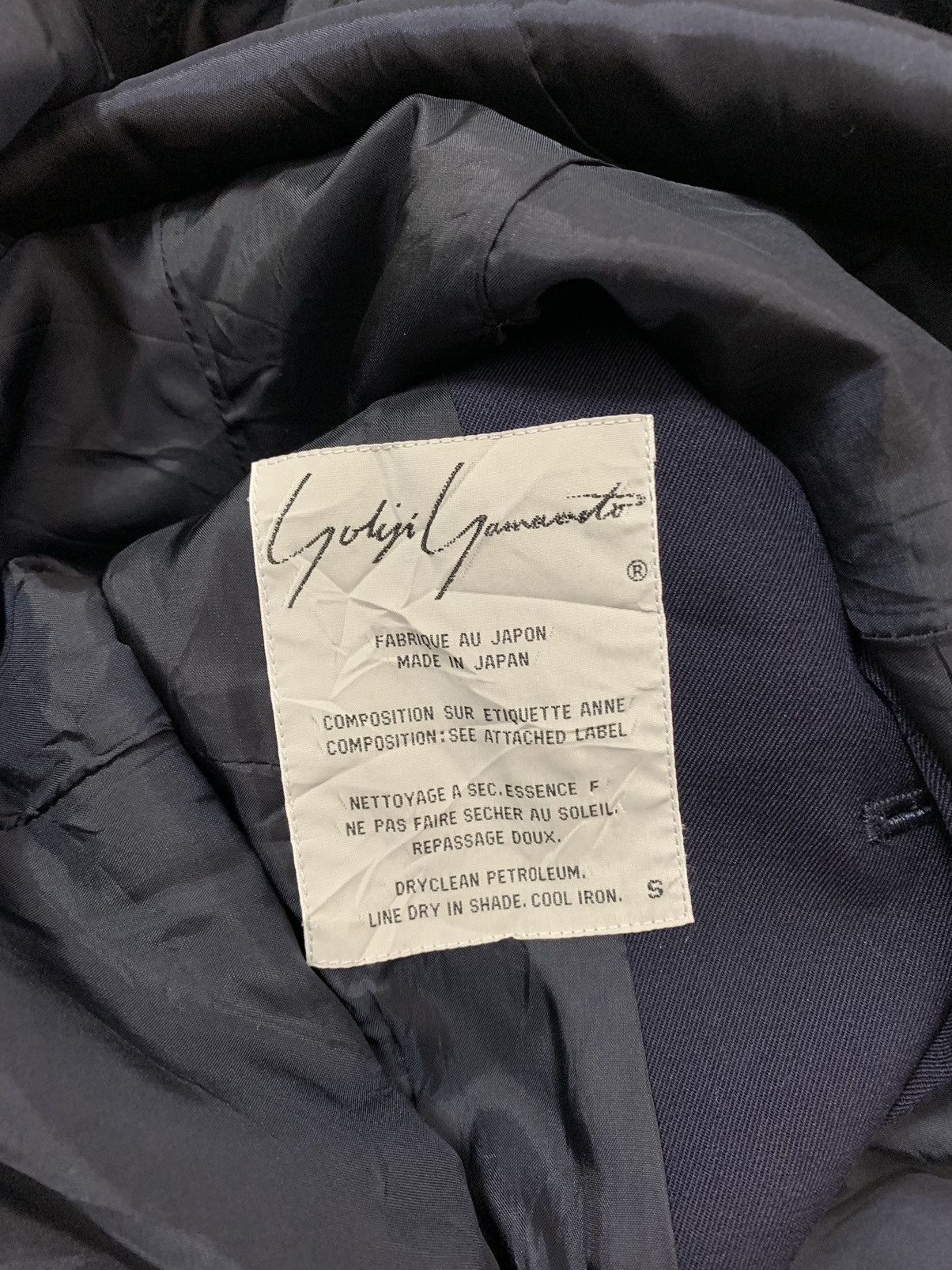 Yohji Yamamoto Signature Long Jacket - 6