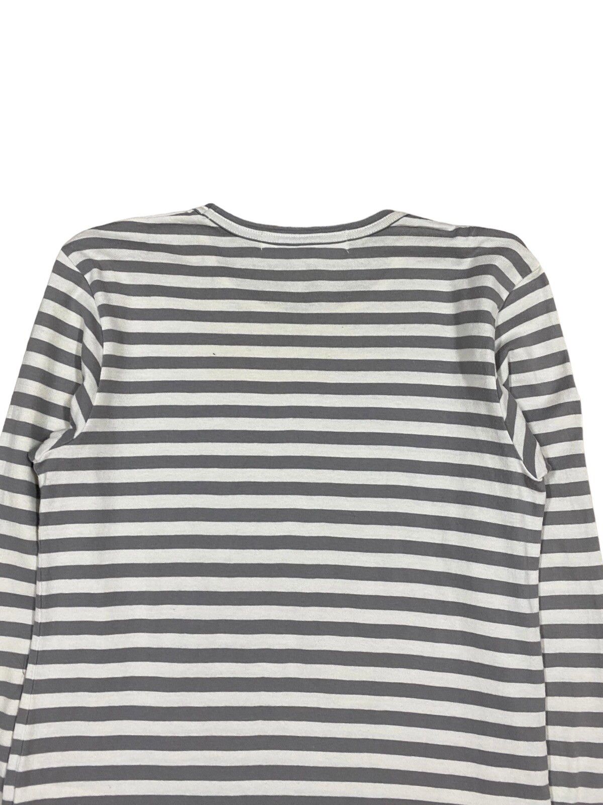 AD2015 Comme Des Garçons Play Striped Longsleeve Shirt - 8