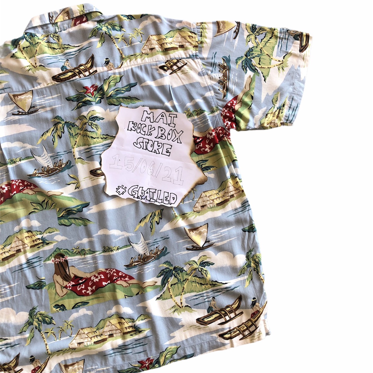 Vintage - Vintage Hawaiian Shirt Rayon Fabric - 5