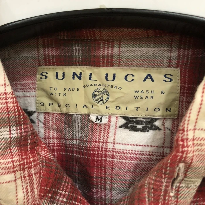 Japanese Brand - Japanese brand Sunlucas Navajo Plaid Tartan Shirt 👕 - 4