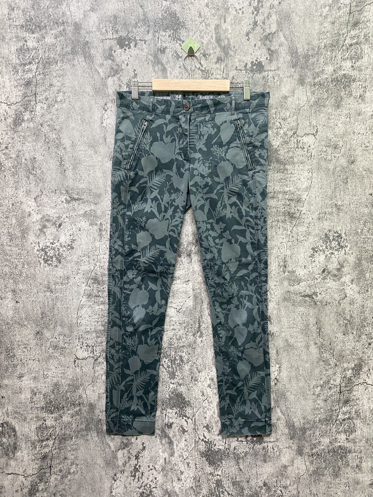 Khakis By Gap Japan Made Super Skinny Floral Design Pants - 1