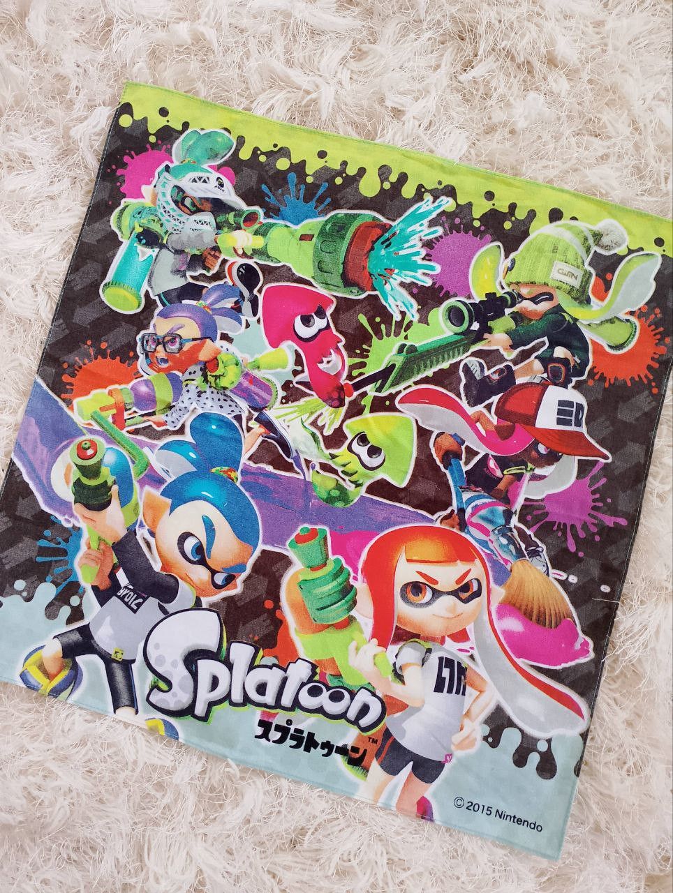 Japanese Brand - 2015 Splatoon by Nintendo Handkerchief Bandana - 3