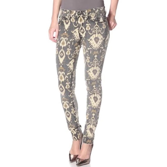 Sold Design Lab Ikat African Totem Soho Skinny Jeans - 2