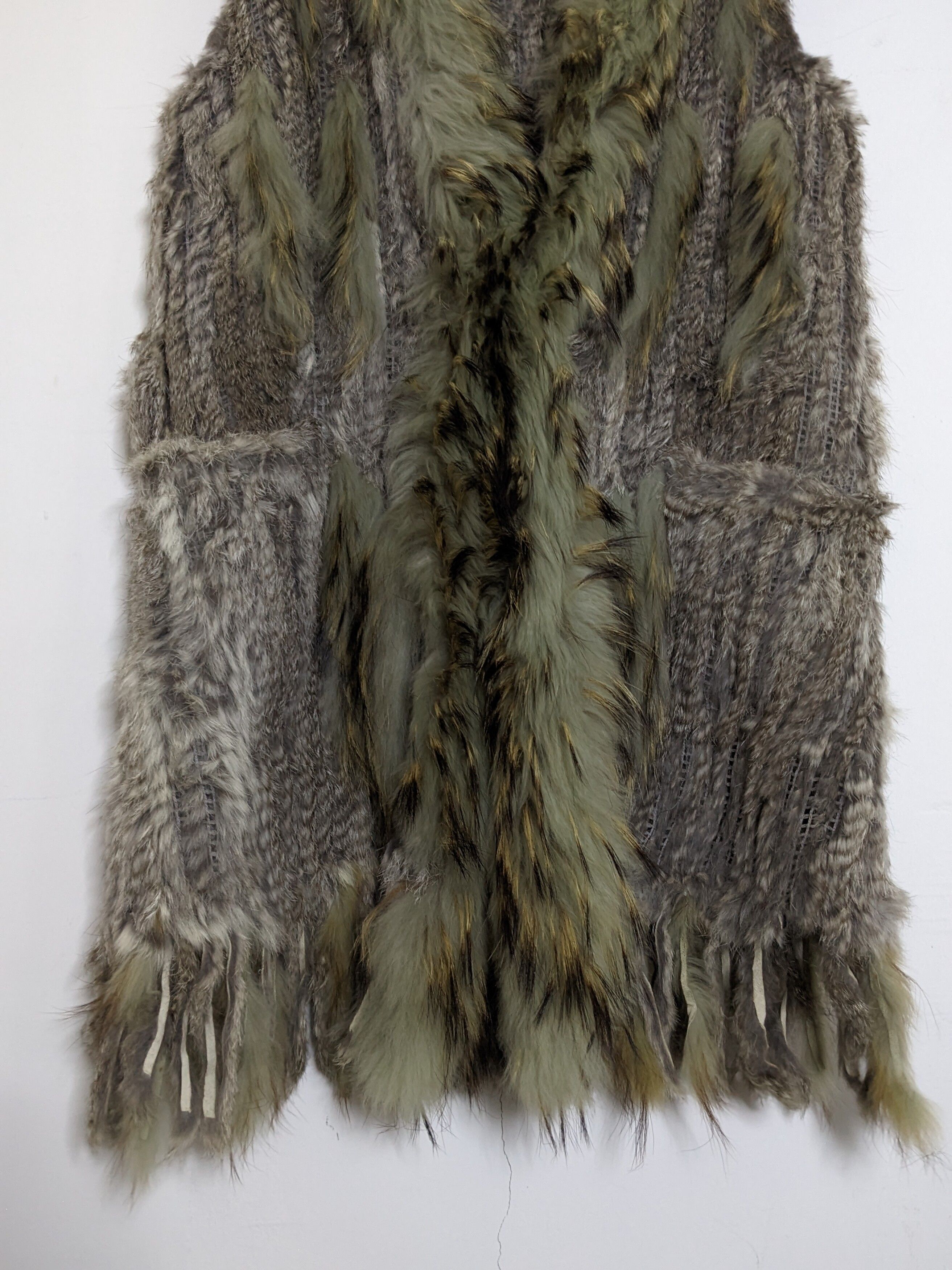 If Six Was Nine - Rare Fur Feathers Gypsy Gilet Vest Jacket Womens - 4