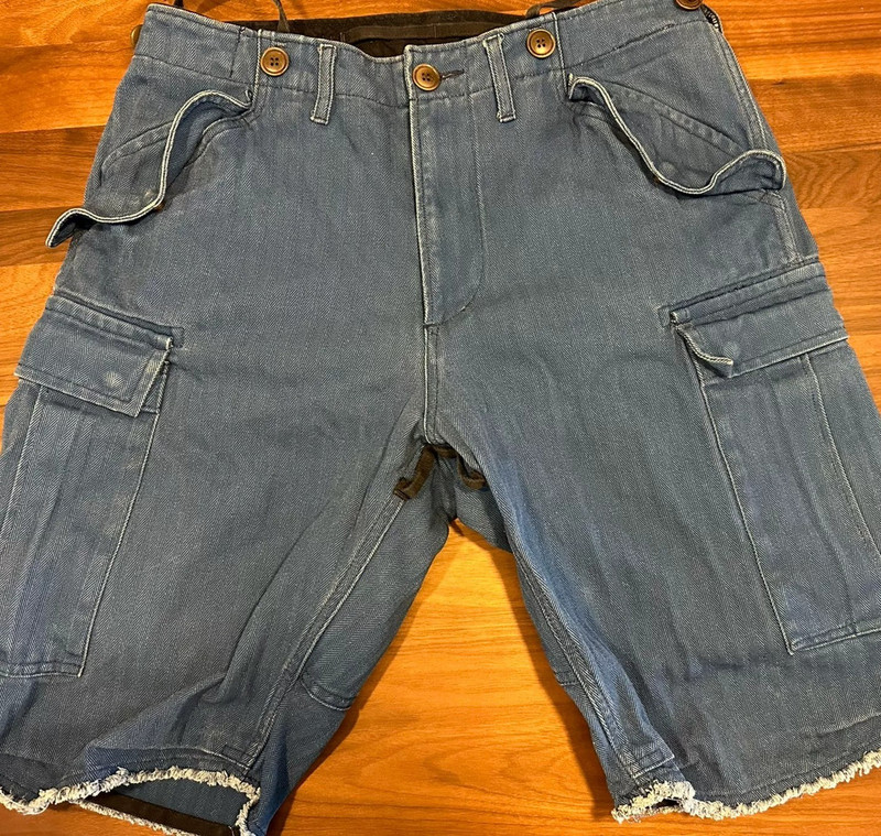 visvim ICT Herringbone Indigo-Dyed Shorts - 1