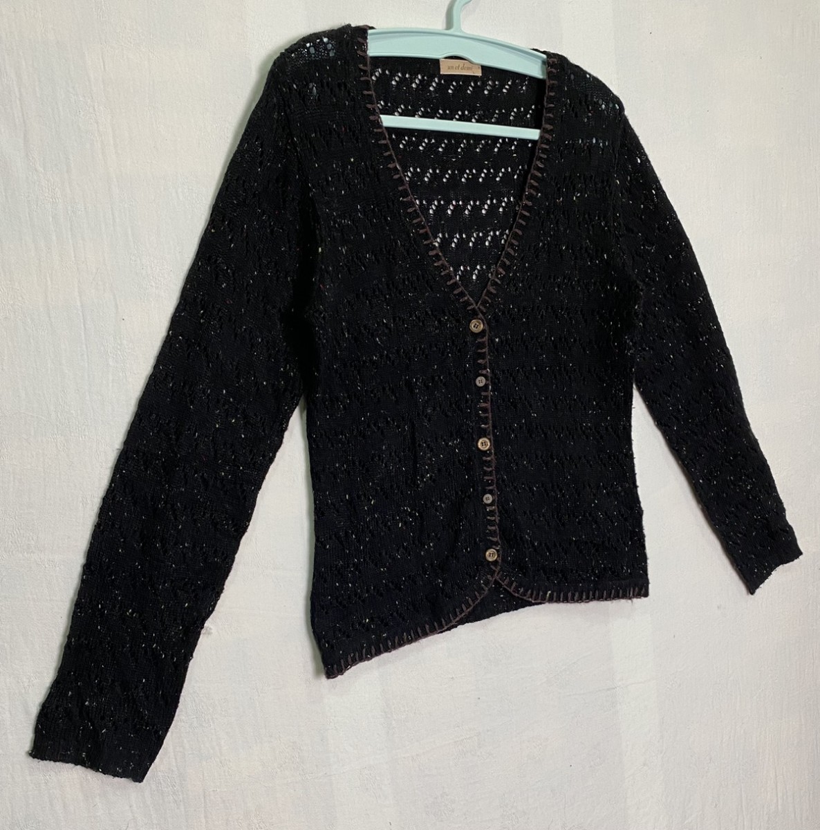 Cardigan - Un Et Demi Crocheted / Knitted Wool Blend - 3