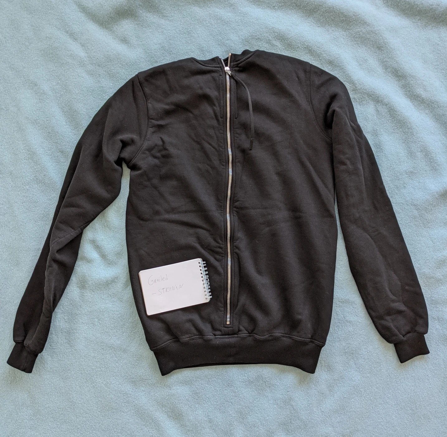 Banana back zip sweatshirt (level t-shirt inside) - 4