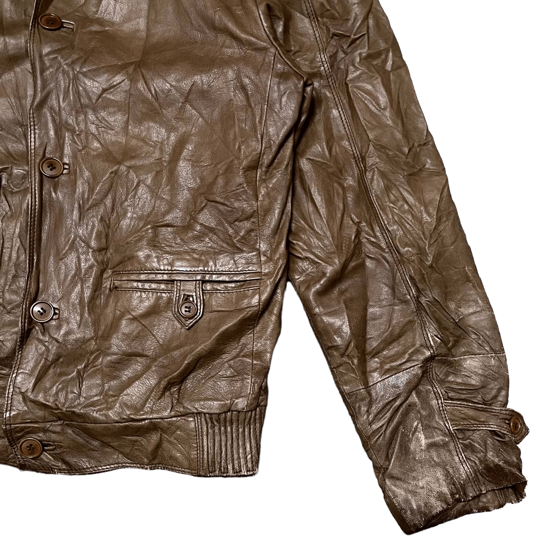 Vintage Valentino Pelle Lamb Skin Leather Jacket - 4