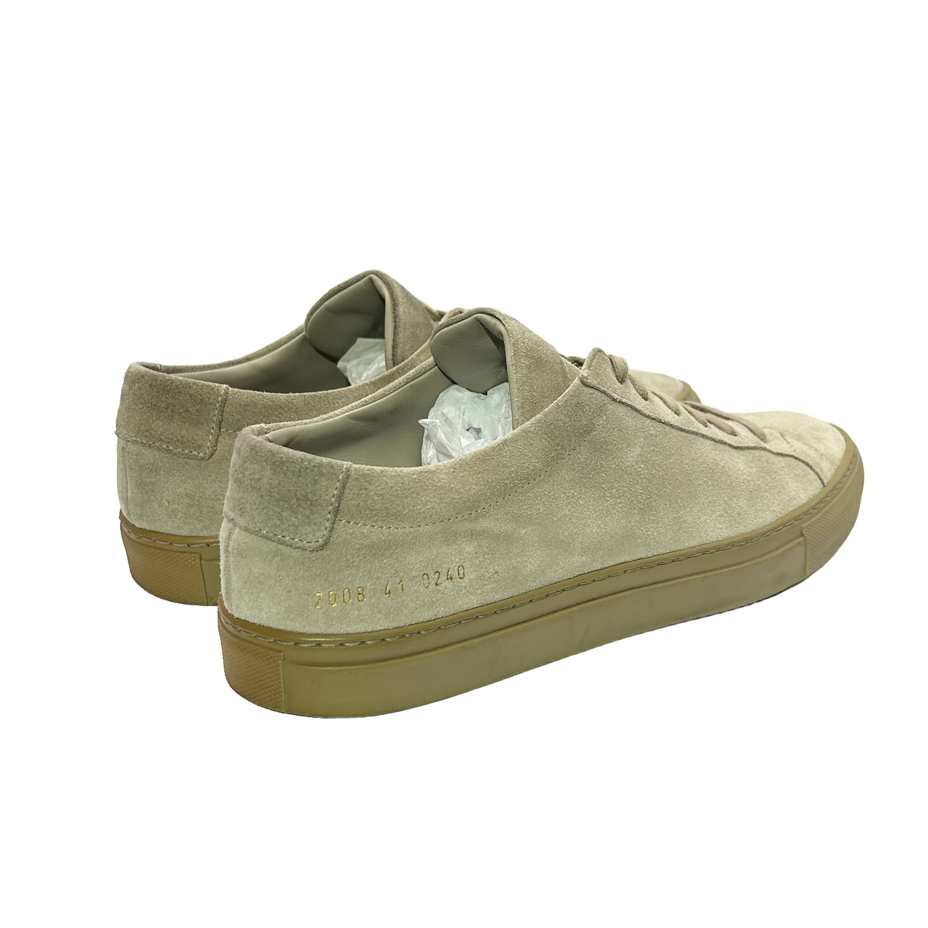 Taupe Suede Achilles Low Sneakers - 7
