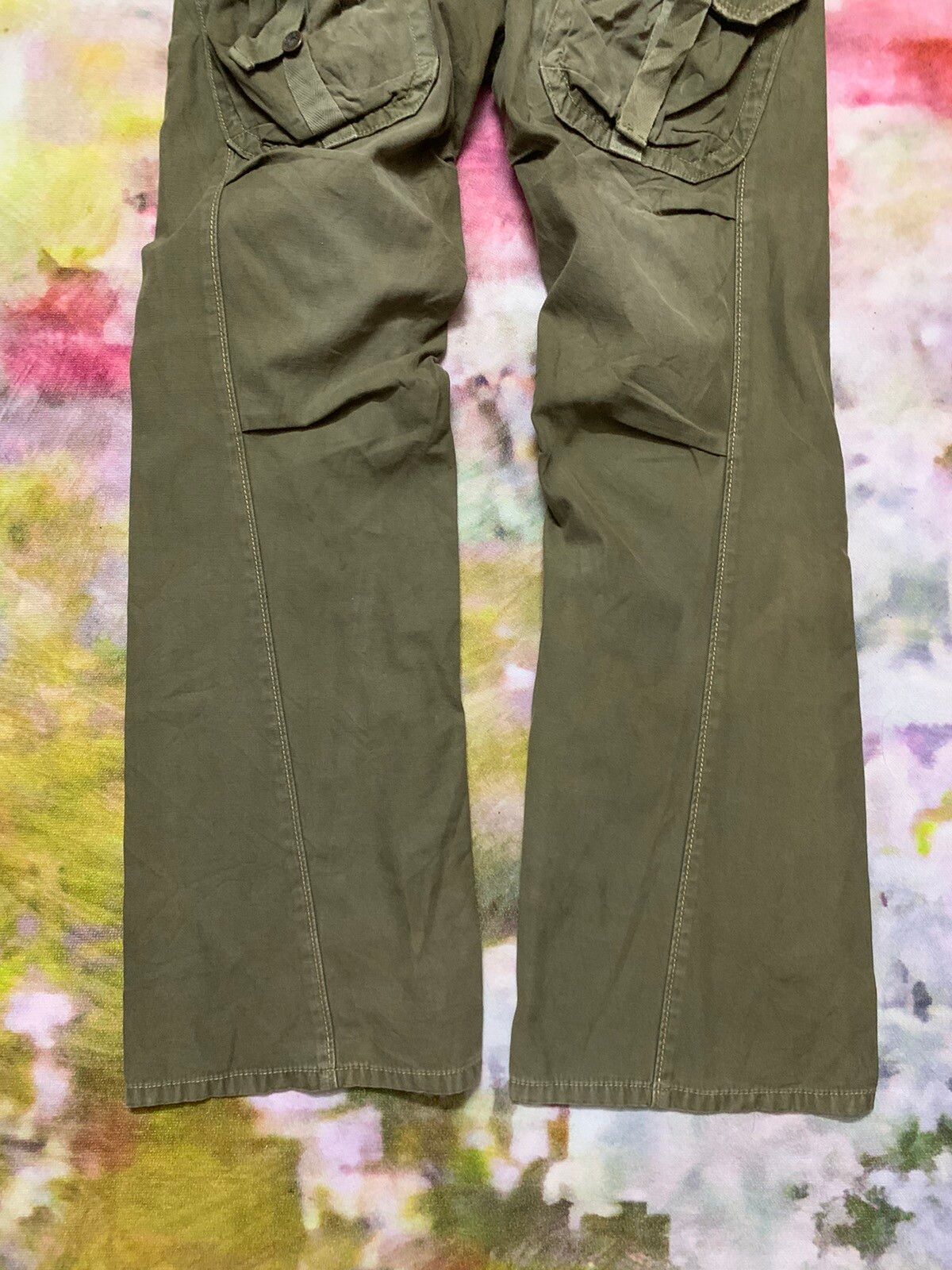 Flare Edwin XU Front Cargo Washed Pants - 4