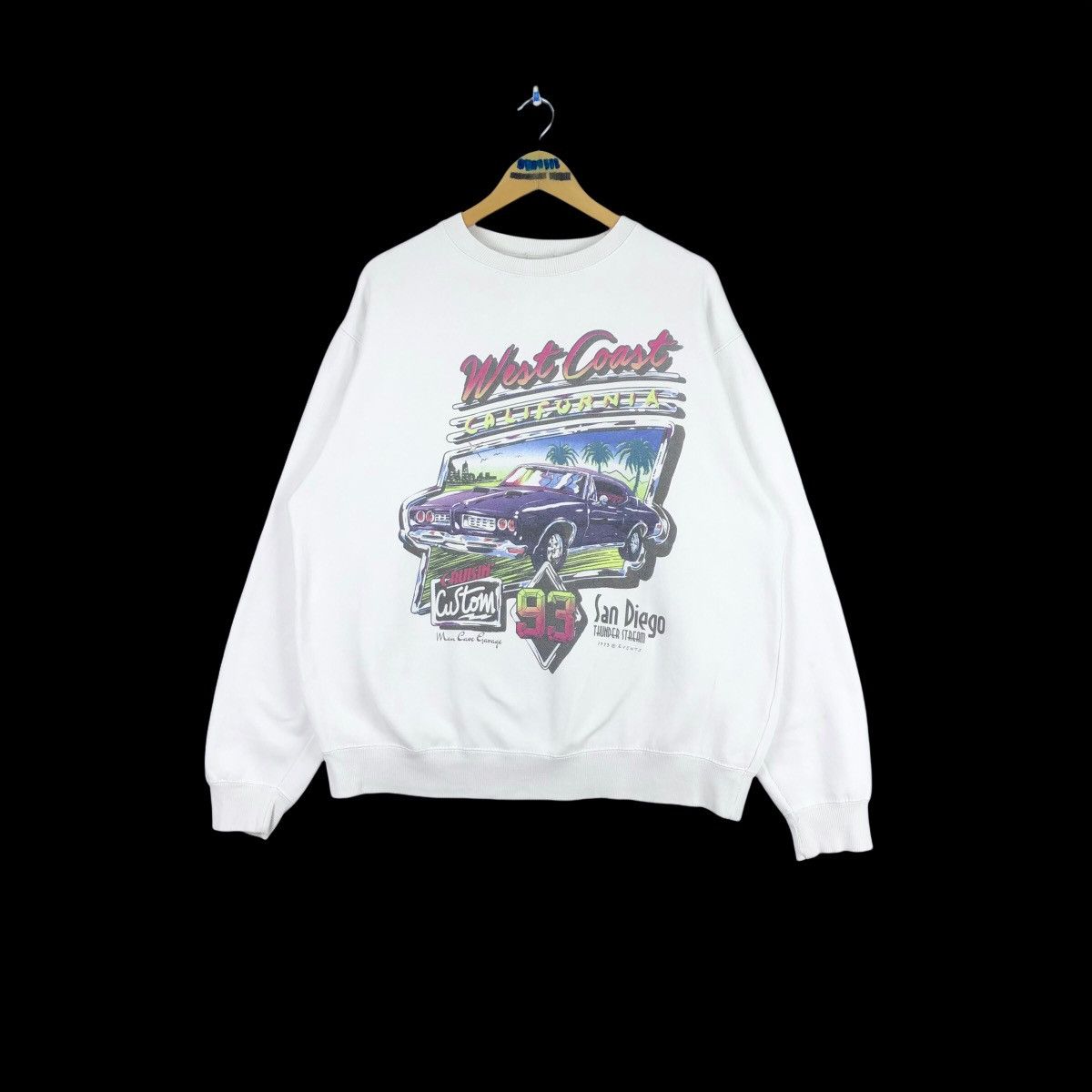 Vintage 90s San Diego Thunder Stream Crewneck Sweatshirt - 2