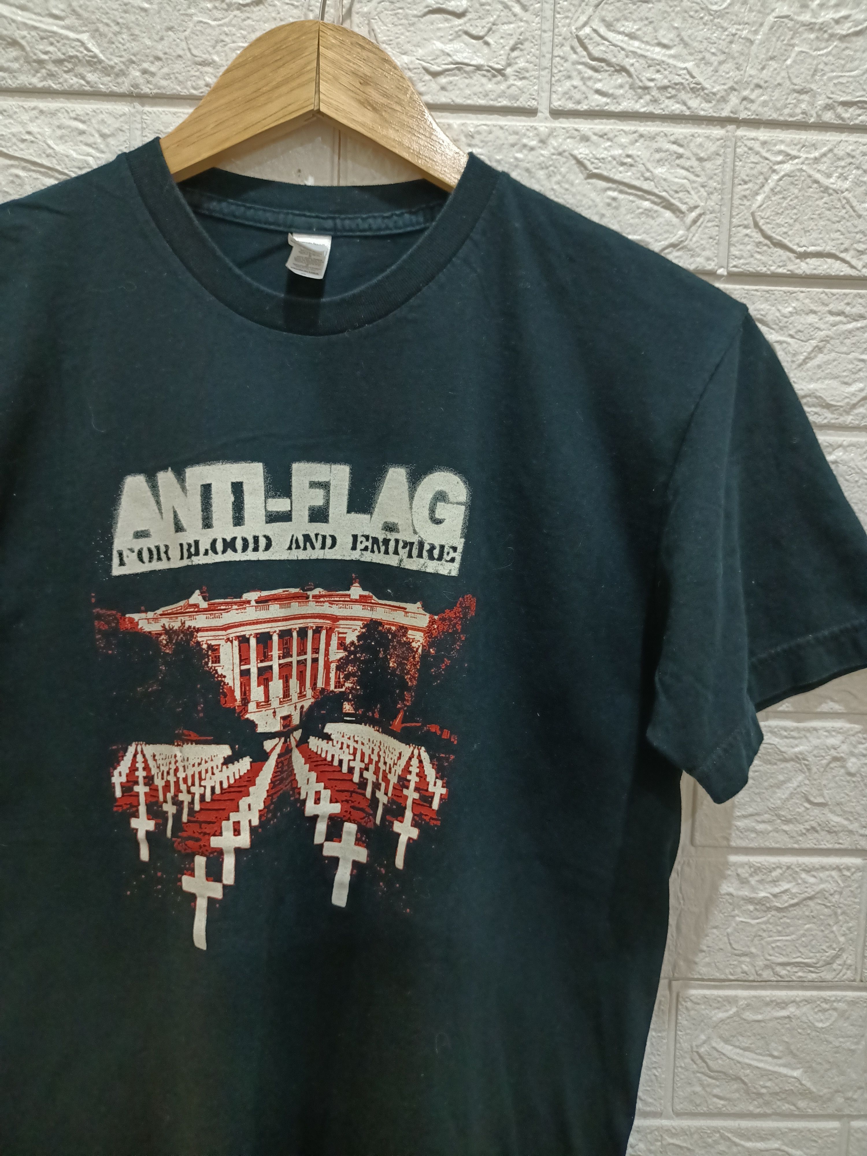 Anti Flag For Blood And Empire Made in USA Rock Band Tees - 4