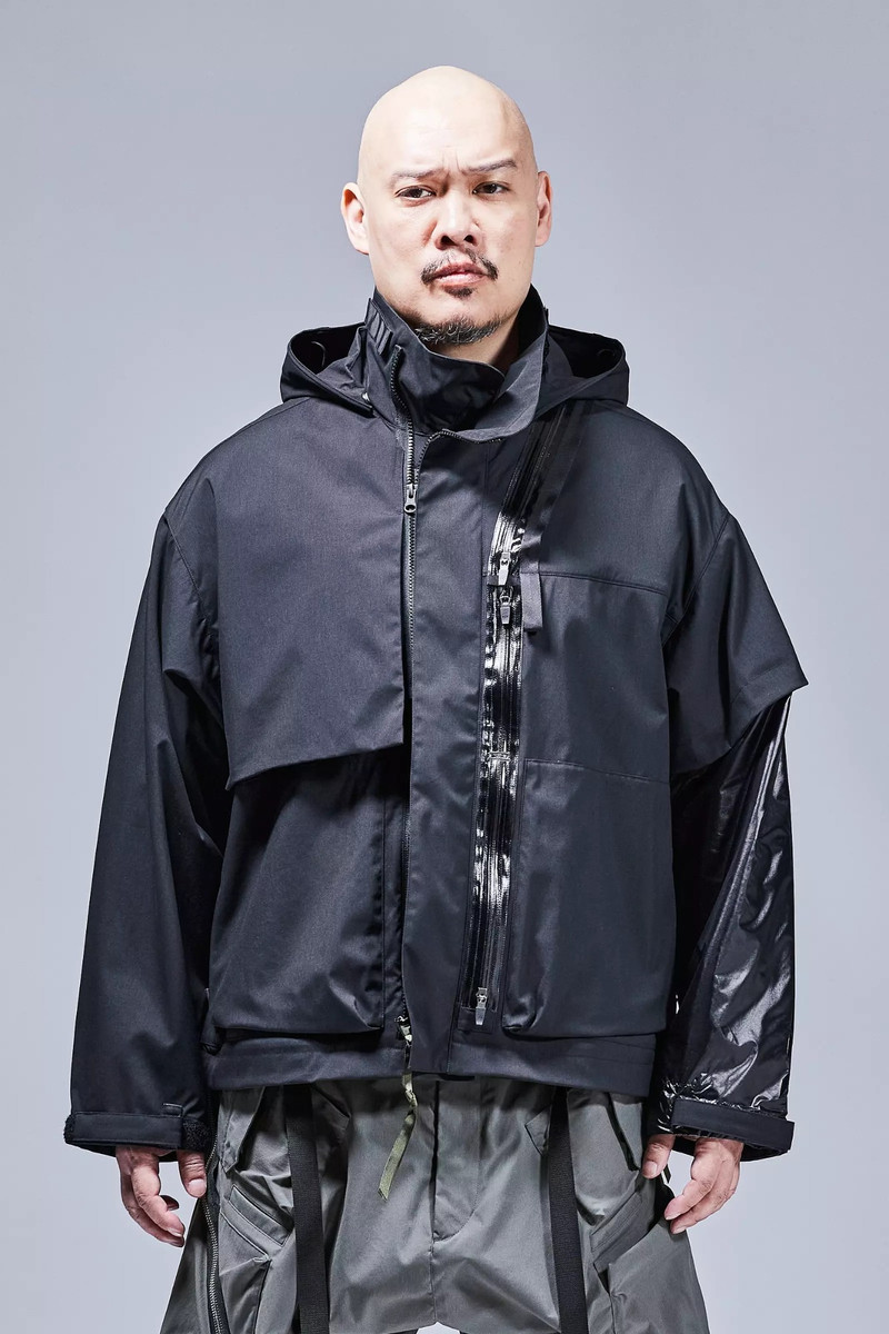 J115K-E Encapsulated Nylon Interops Jacket Black Gen. 1 - 1