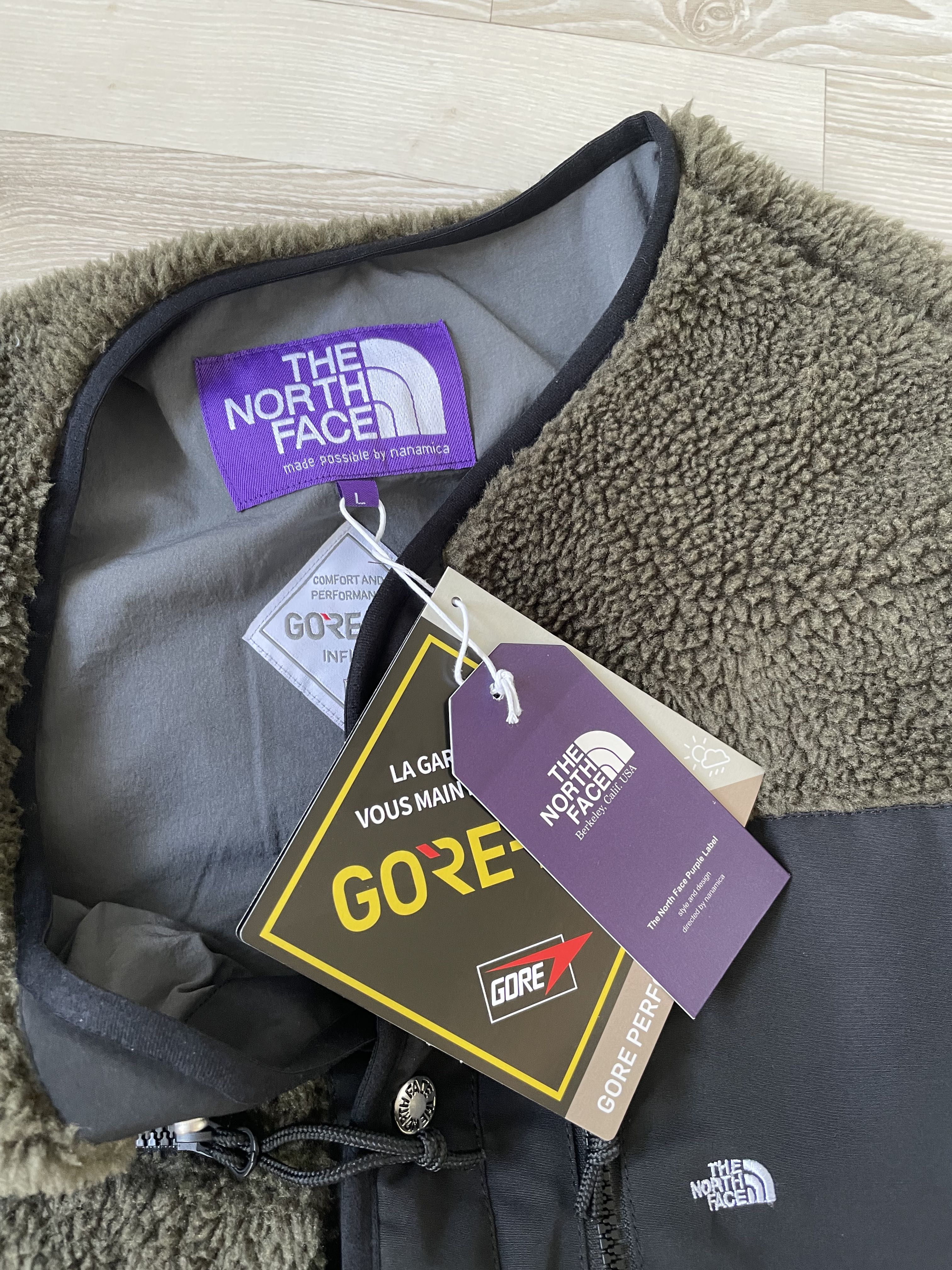 The North Face TNF Purple Label - Wool Boa Fleece Field Cardigan