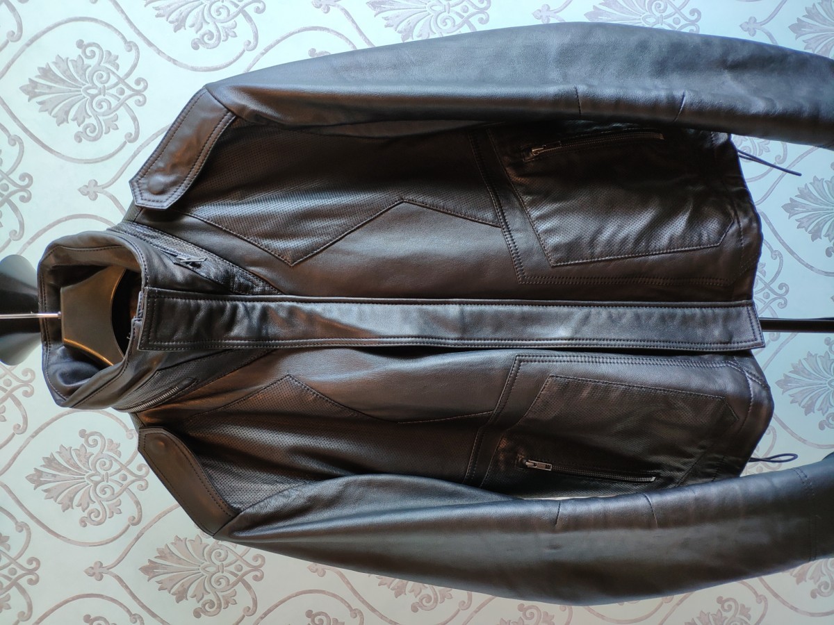 AW14 Black leather jacket.Like Undercover or Givenchy - 5