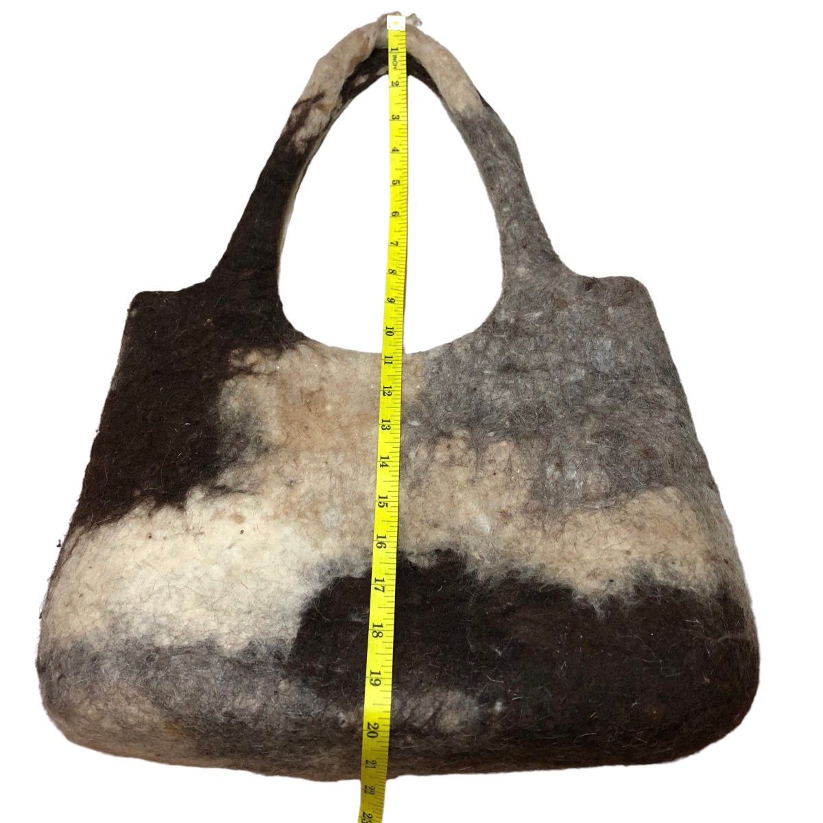Japanese Brand - Pual Ce Cin Hairy Woolen Tote Bag - 3