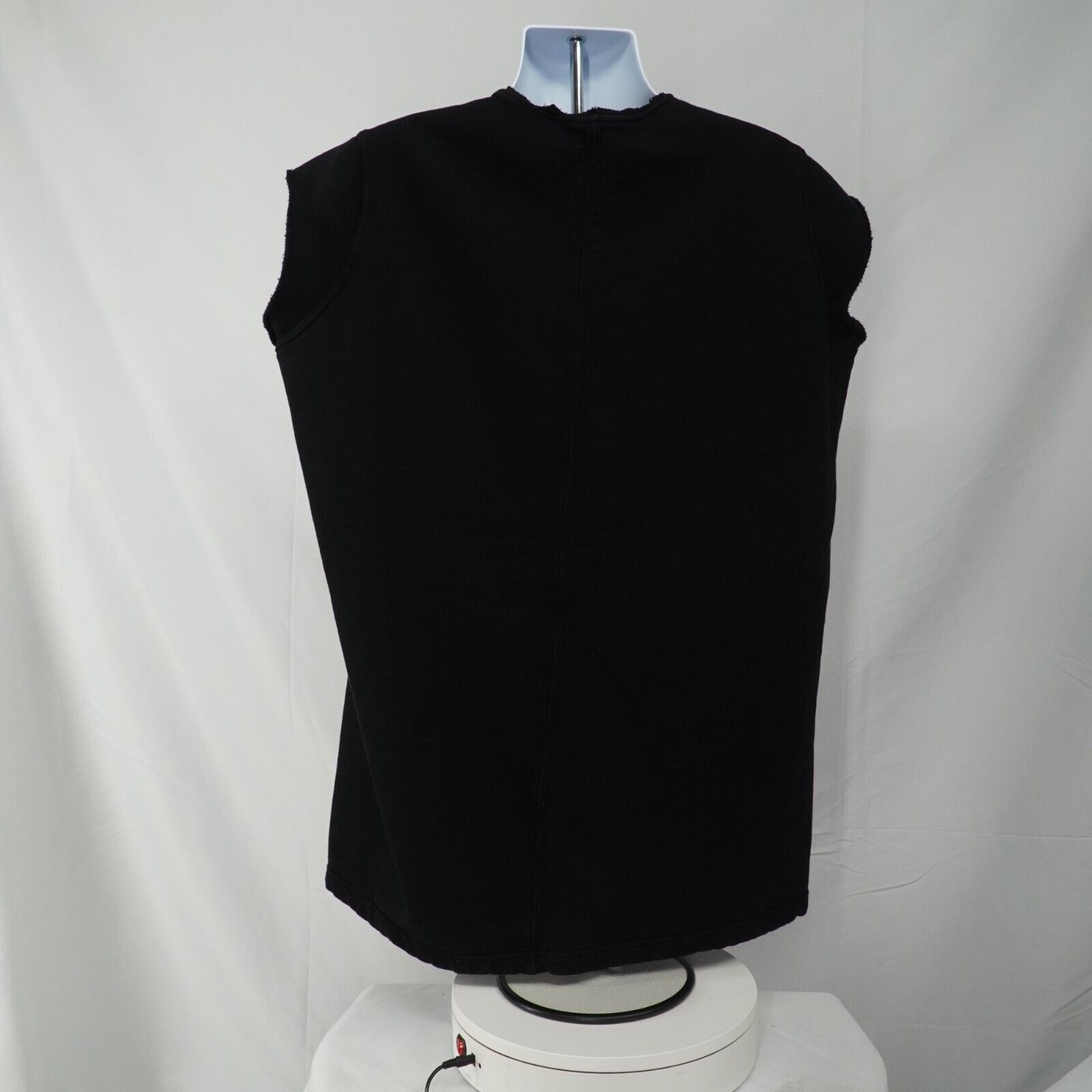 Jumbo Black Sleeveless Sweater Shirt Oversized SS16 Cyclops - 11