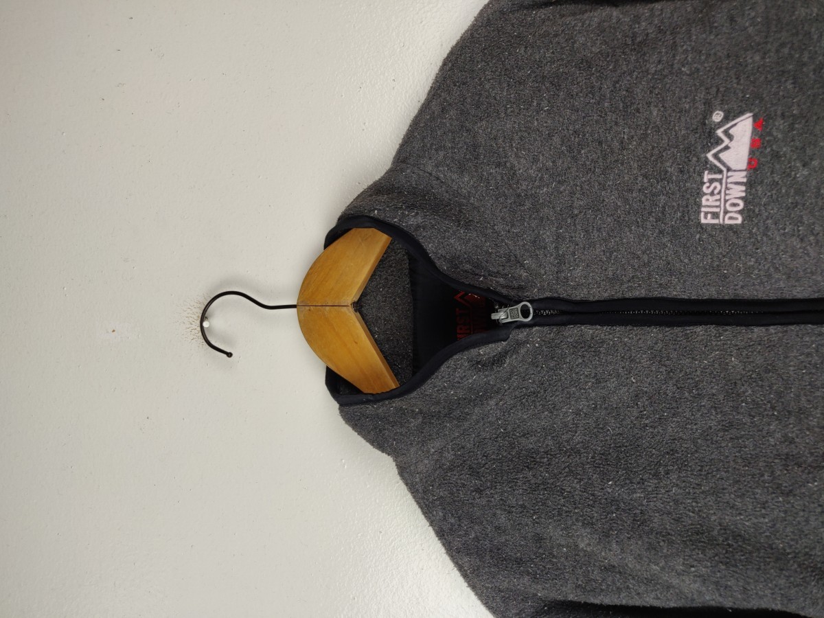 Japanese Brand - First Down USA Fleece Sweater Zipper Jacket - 3
