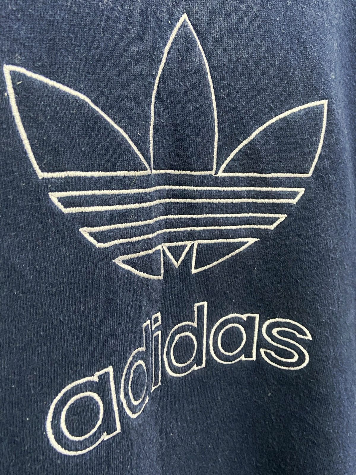 Vintage 90s Adidas Trefoil Big Logo Sweatshirt - 4