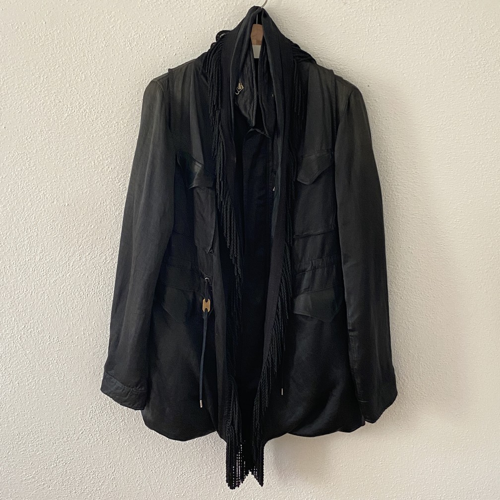 Military Layered Fringe Jacket - 1