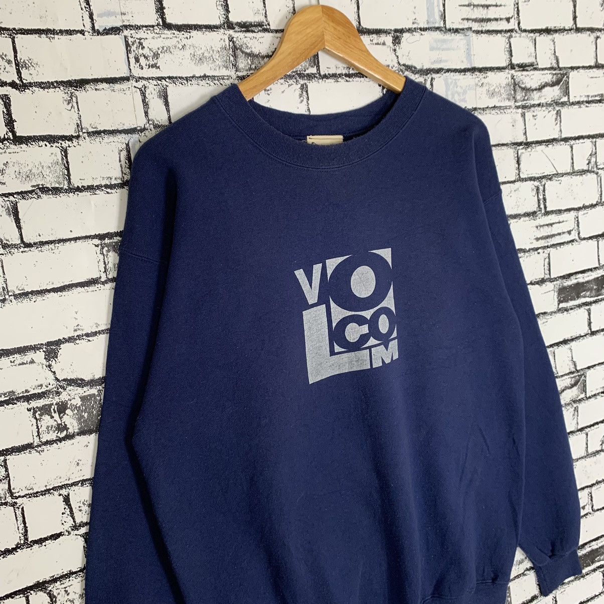 Vintage Volcom Sweatshirt Navy Blue - 4