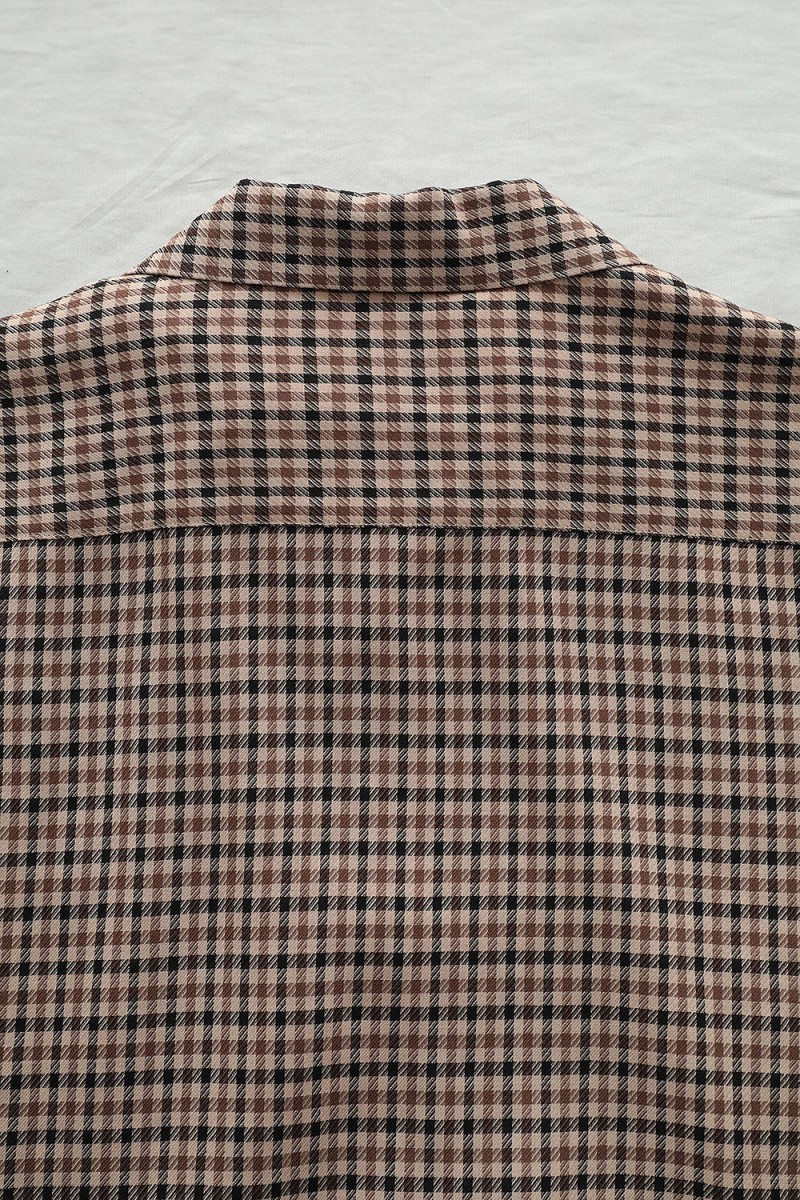 Vainl Archive - beige gunclub wool short sleeve shirt L 20ss - 8