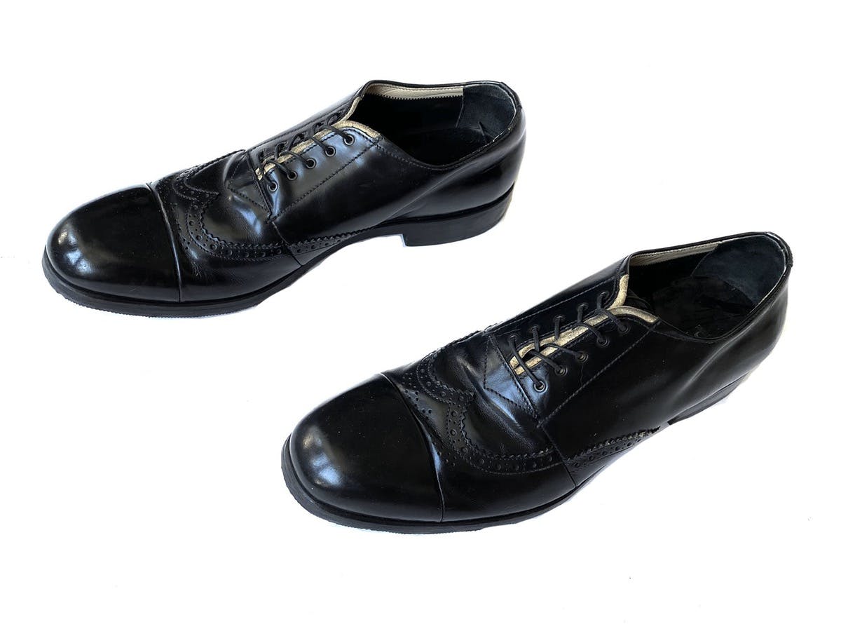 Prada Deconstructed Leather Brogue Shoes Toe Cap - 3