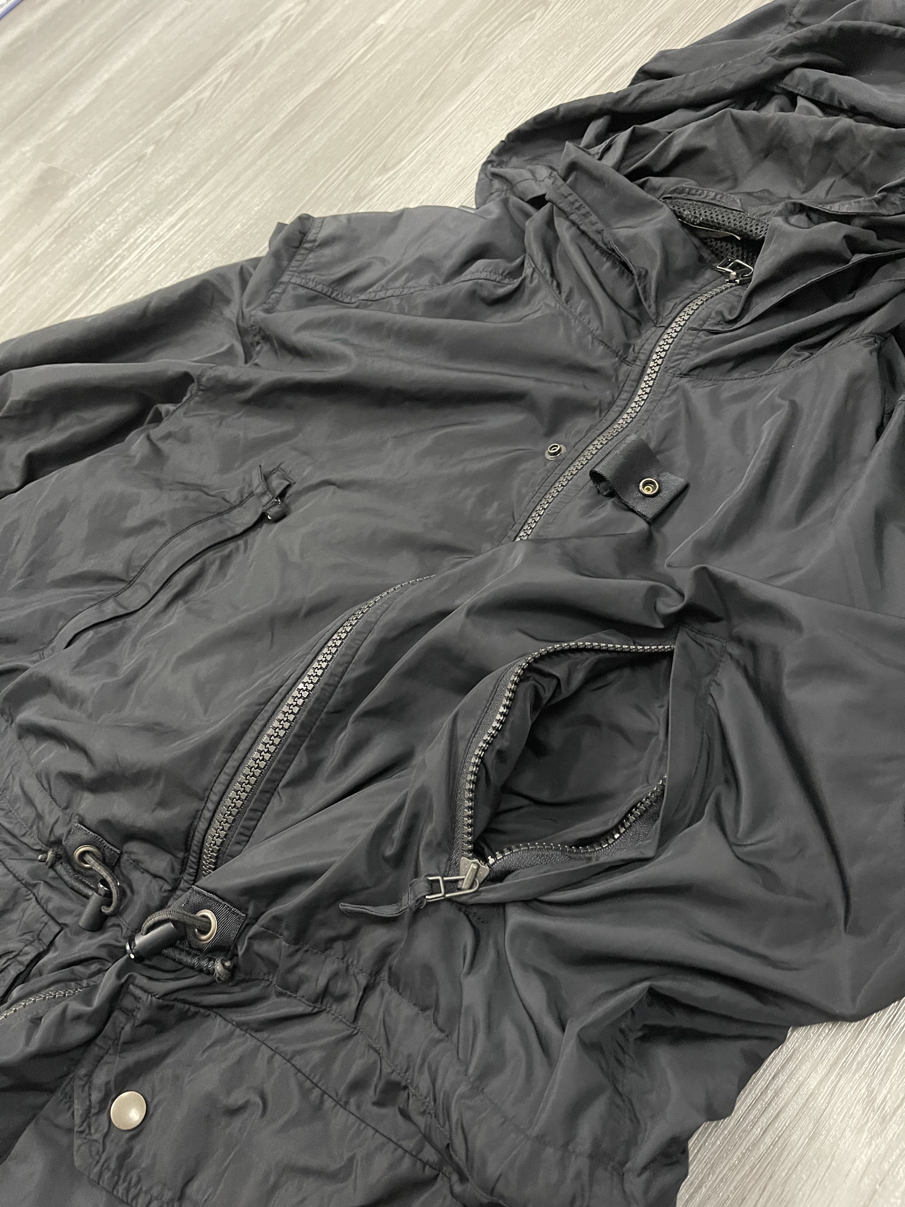 A/W 1997 Issey Miyake Black Tech Nylon Parka Jacket - 5