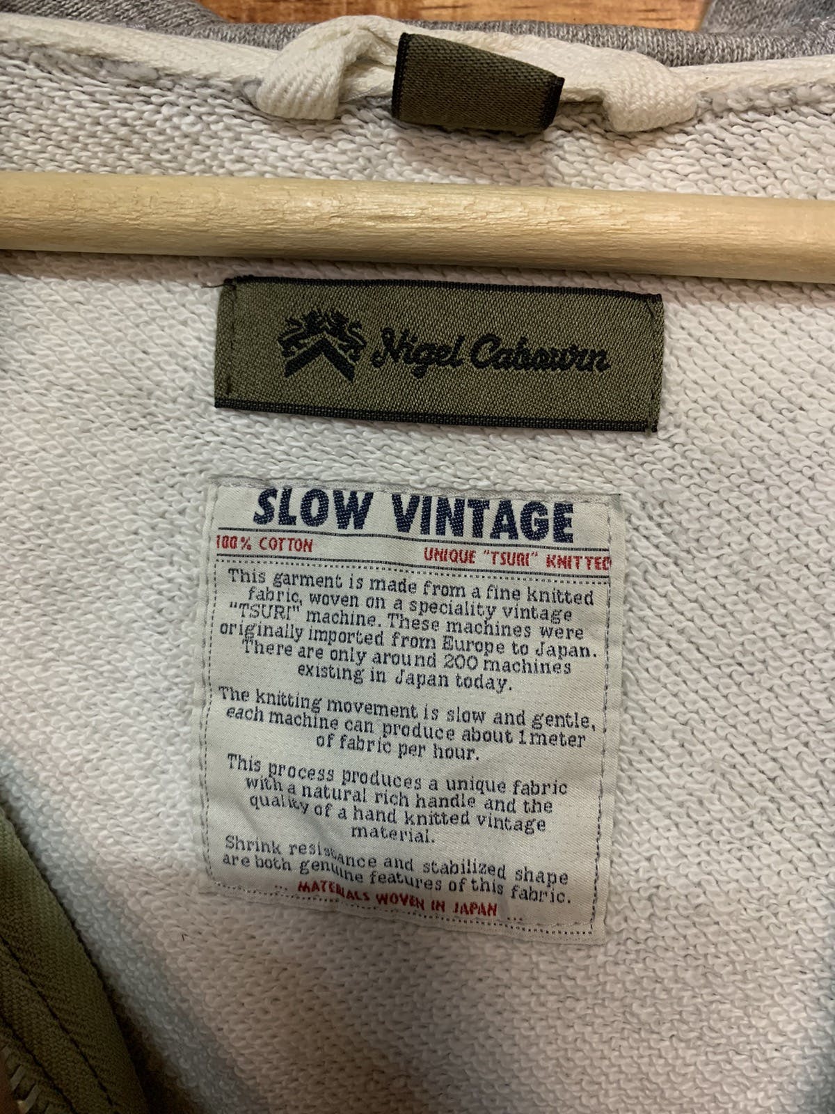 Vintage Nigel Cabourn Zipper Hoodie Made In Japan - 5