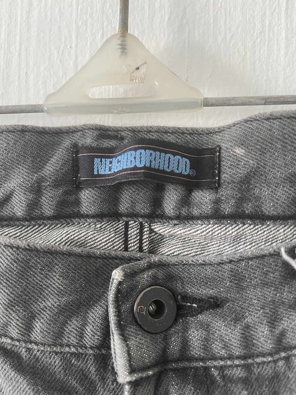 Vintage - Neighborhood NBHD ‘02’ Selvedge Print Denim Jeans - 5