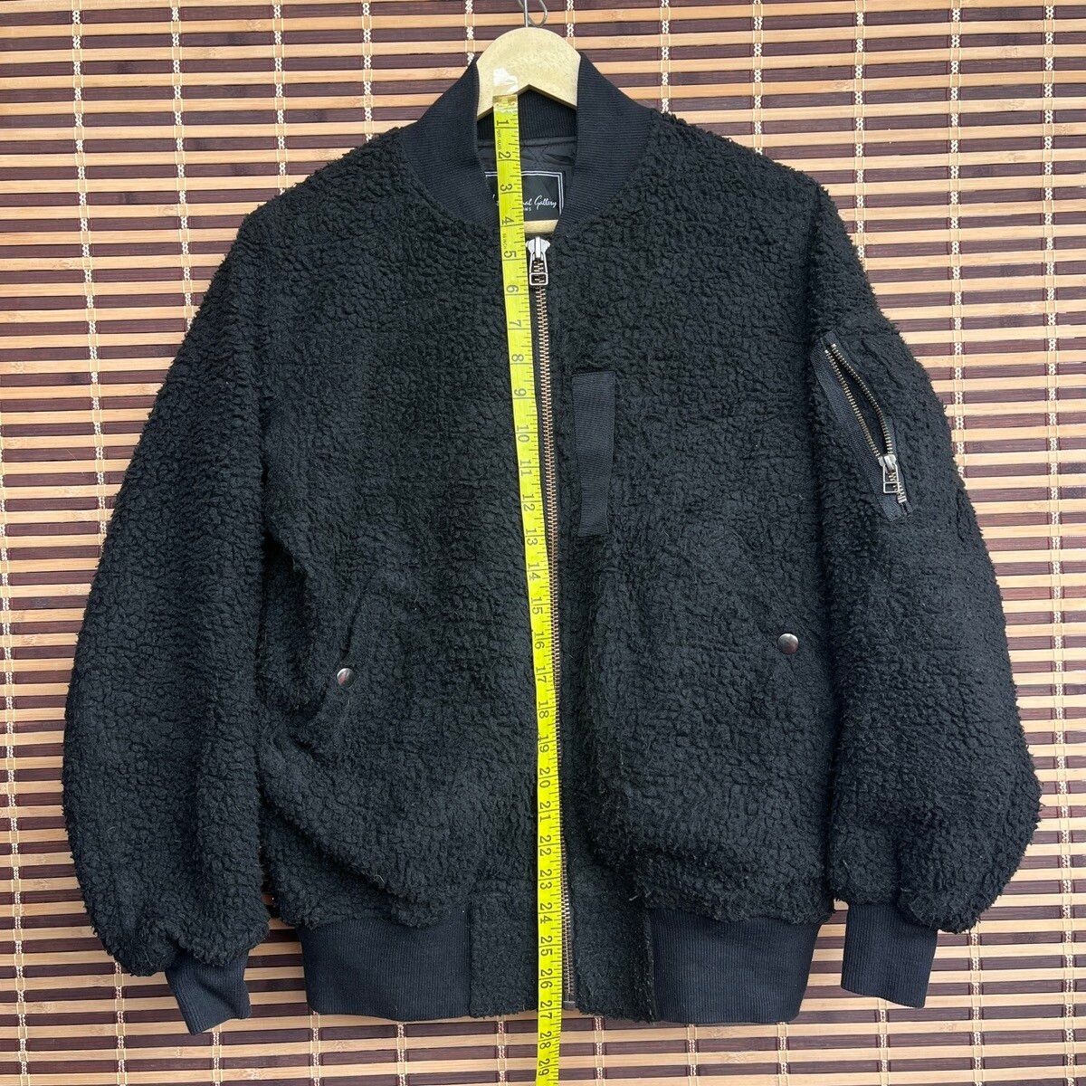 Vintage - Beams International Gallery Fleece Sweater Wool Bomber Style - 3