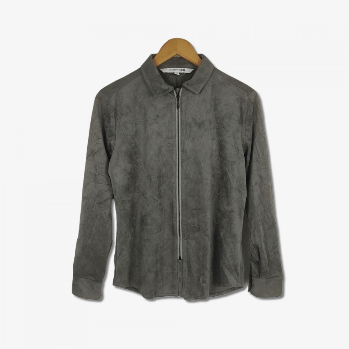 Japanese Brand - Carine Roitfeld Fashion Zipper Suede Shirt - 1