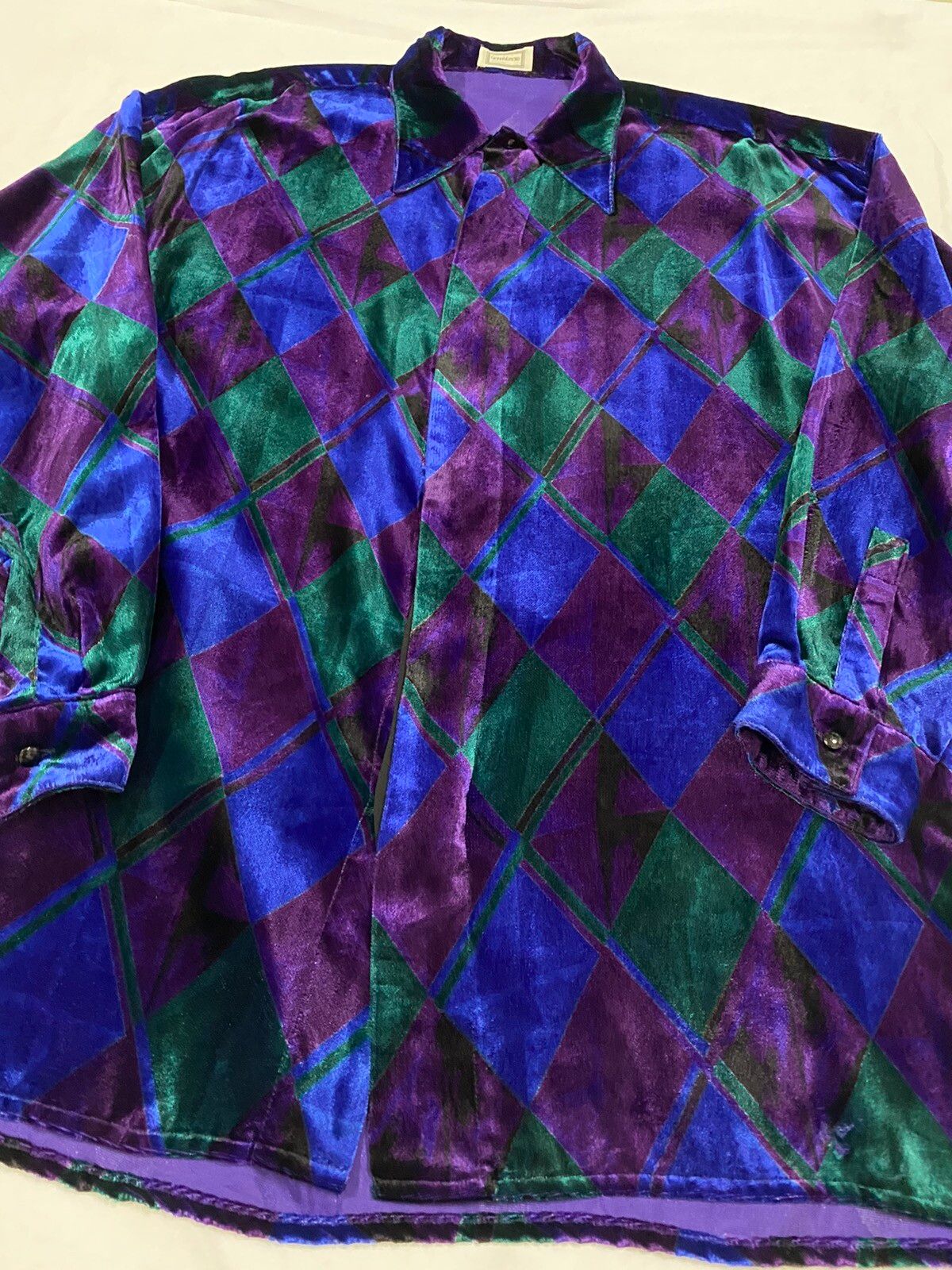 Authentic🔥Gianni Versace PsycheDelic Geometry Baroque Silk - 12