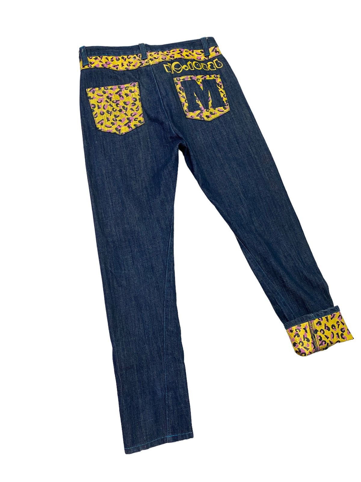 Vintage CLASH!! MPLQ Daicock Printed Denim Jeans S45k - 2